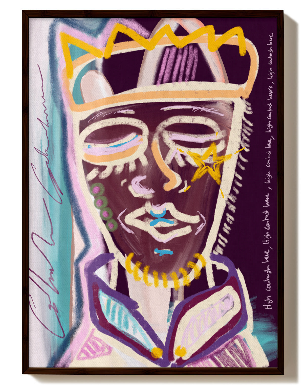 Digital crown Poster – FineArt Wandbild, moderne Kunst & Fine Art Print von Spawnd, handgefertigt & Made in Germany