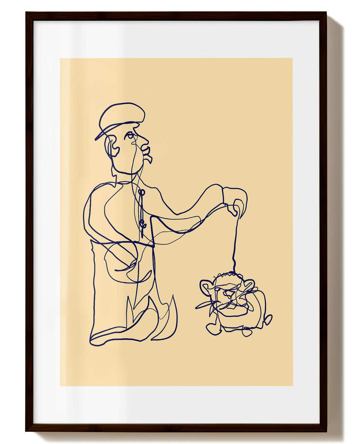 Doesn't bite Poster – FineArt Wandbild, moderne Kunst & Fine Art Print von Spawnd, handgefertigt & Made in Germany