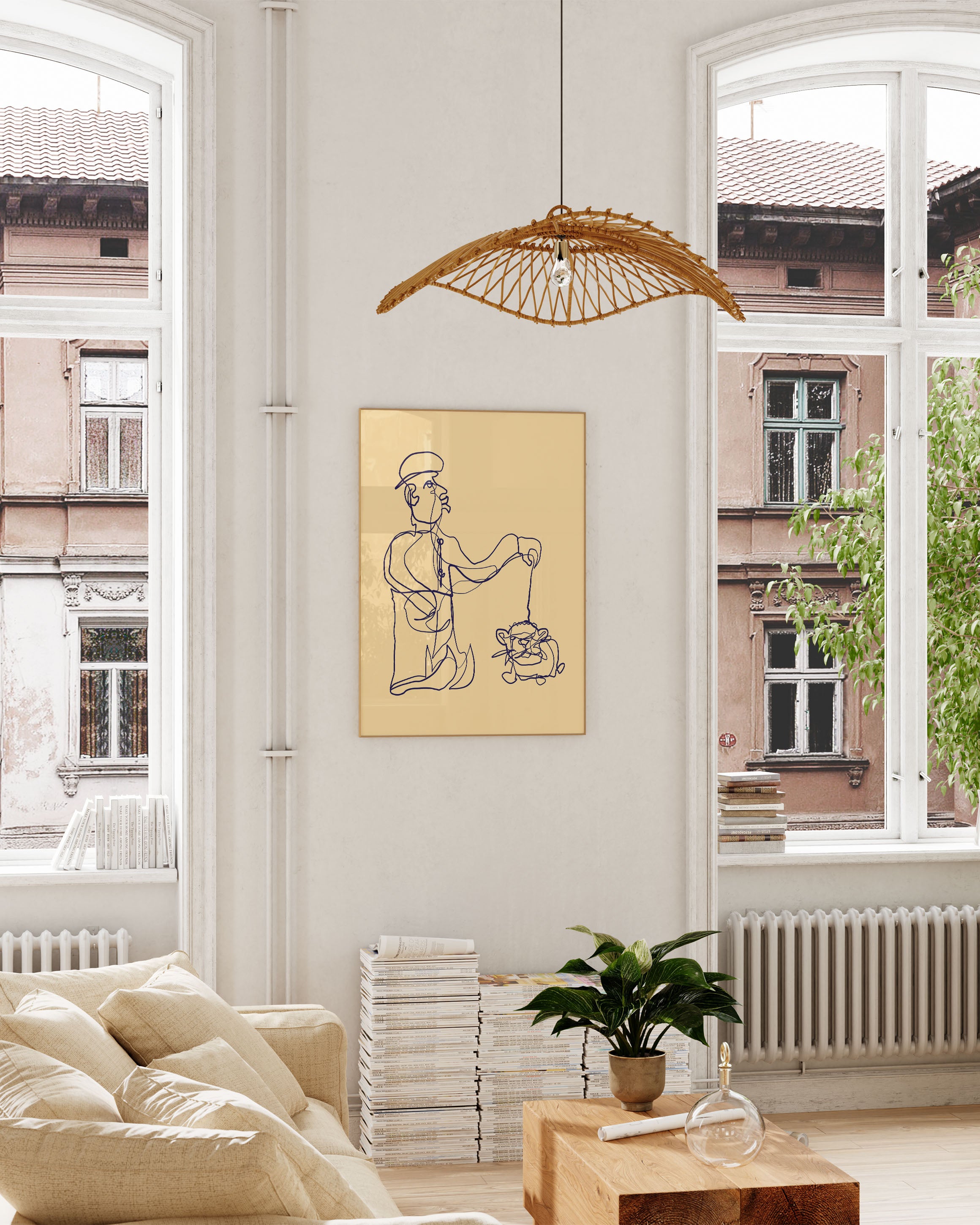 Doesn't bite Poster – FineArt Wandbild, moderne Kunst & Fine Art Print von Spawnd, handgefertigt & Made in Germany