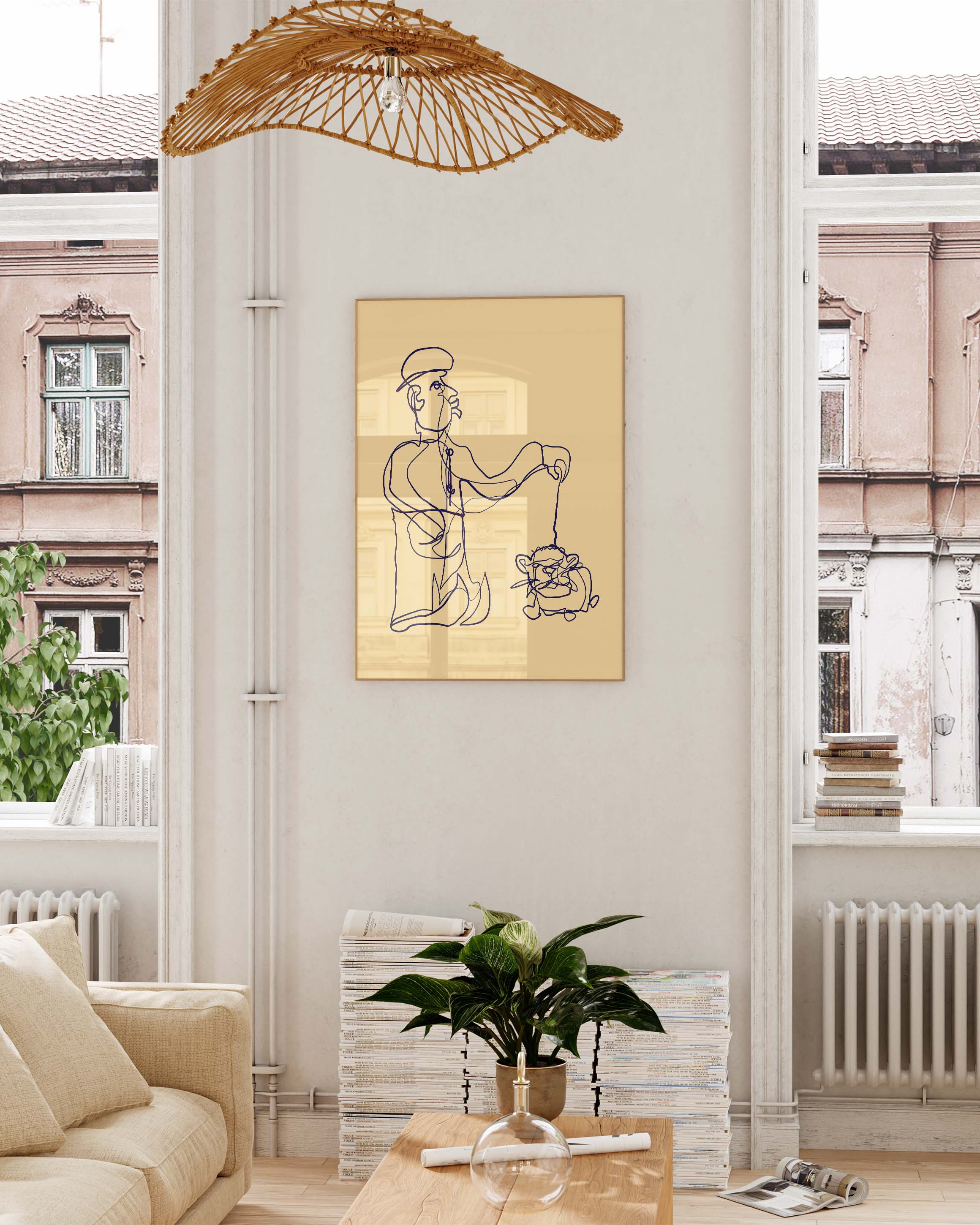 Doesn't bite Poster – FineArt Wandbild, moderne Kunst & Fine Art Print von Spawnd, handgefertigt & Made in Germany