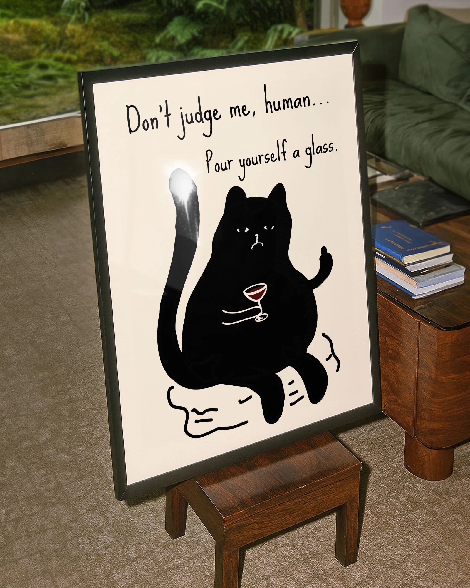 Don't judge Poster – FineArt Wandbild, moderne Kunst & Fine Art Print von Spawnd, handgefertigt & Made in Germany