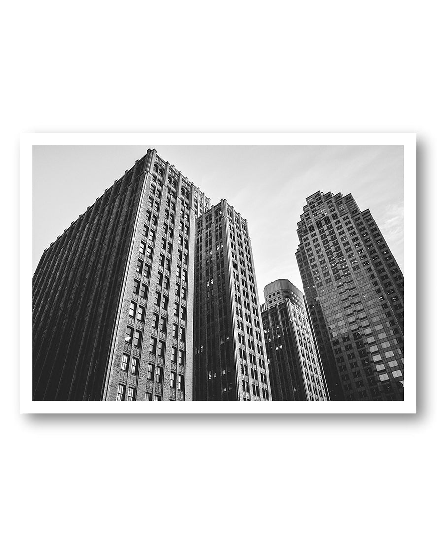 Downtown Poster – FineArt Wandbild, moderne Kunst & Fine Art Print von Spawnd, handgefertigt & Made in Germany
