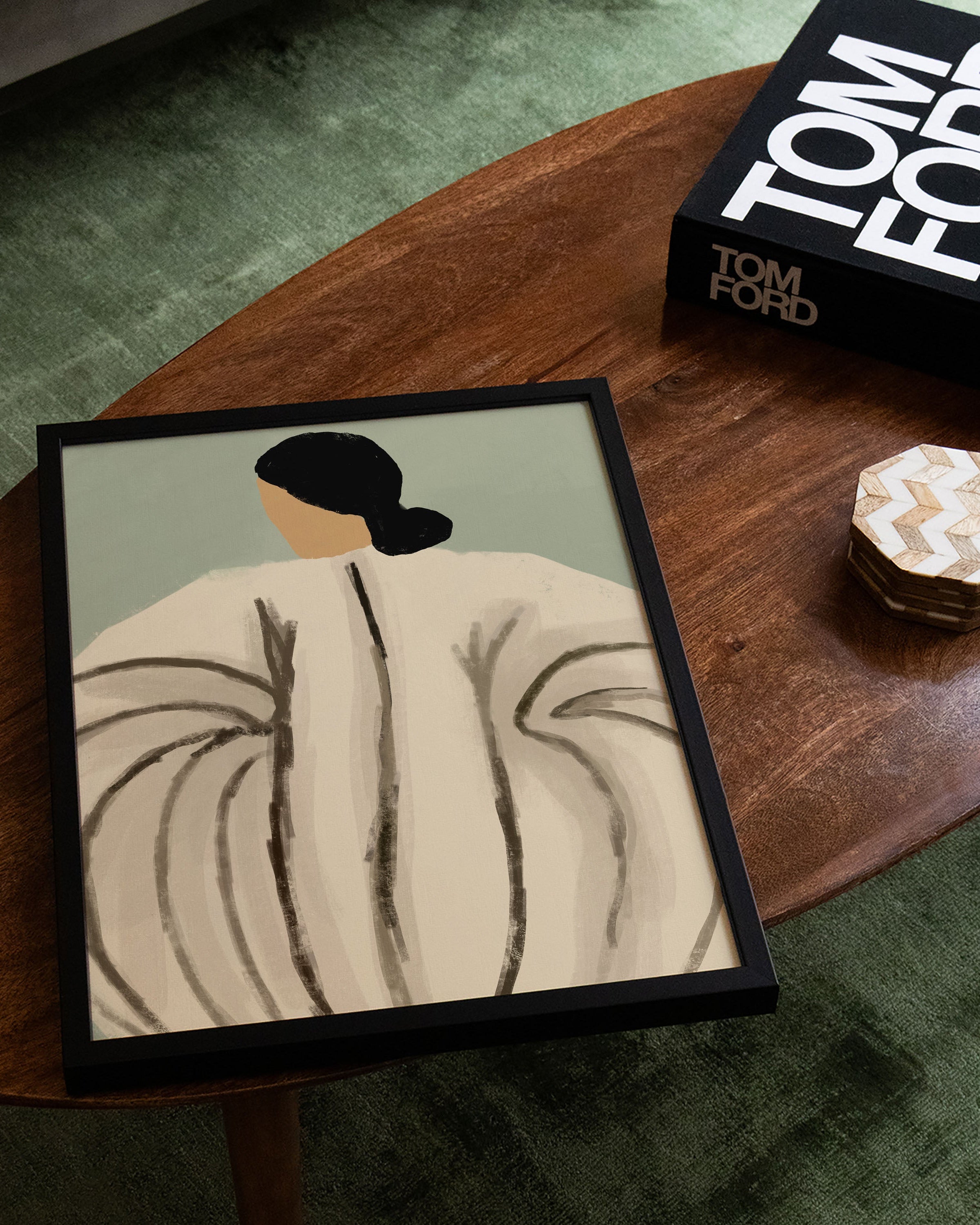 Beneath the Pattern Poster – FineArt Wandbild, moderne Kunst & Fine Art Print von Spawnd, handgefertigt & Made in Germany