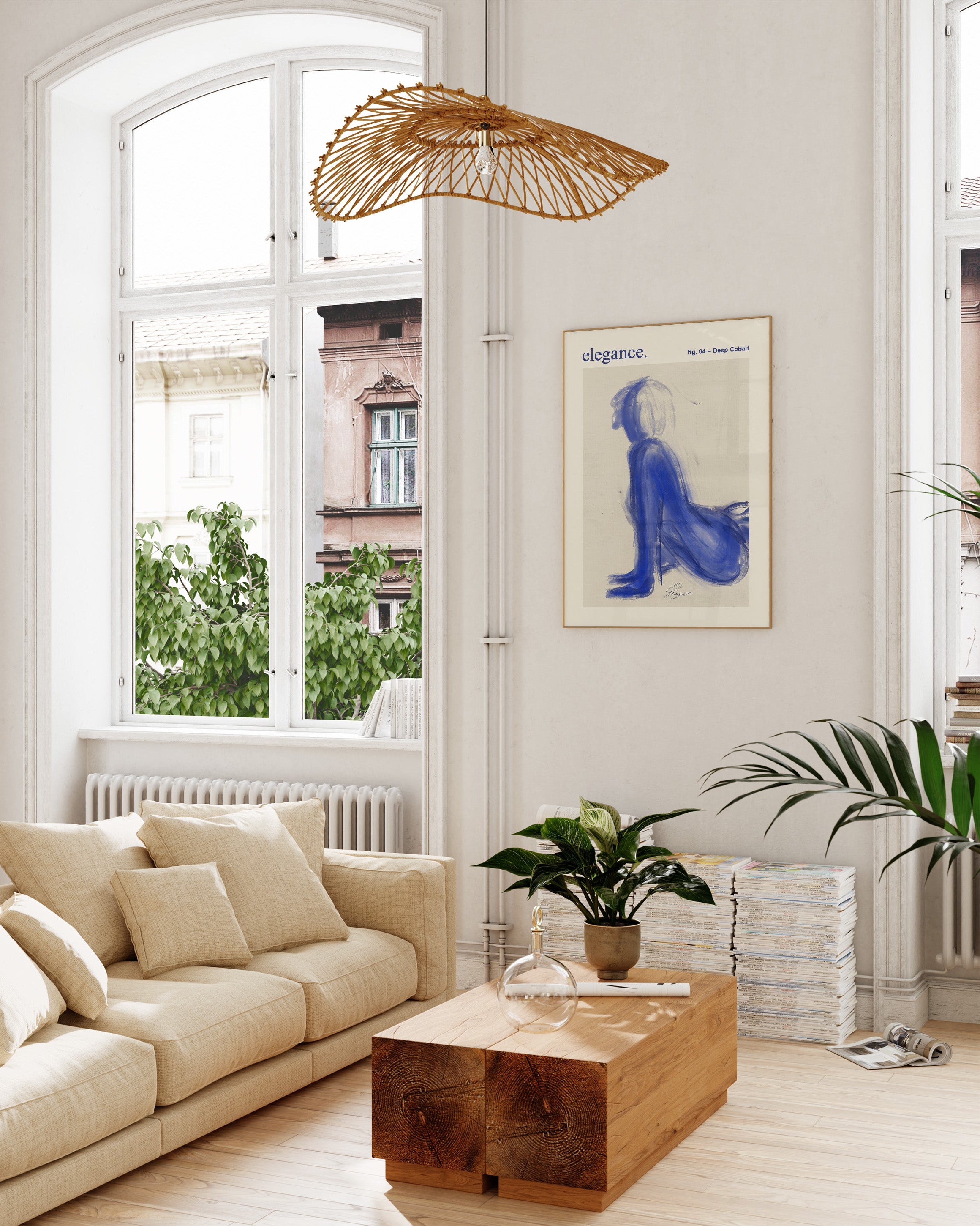 Elegance Poster im Wohnzimmer – Fine Art Print – Spawnd