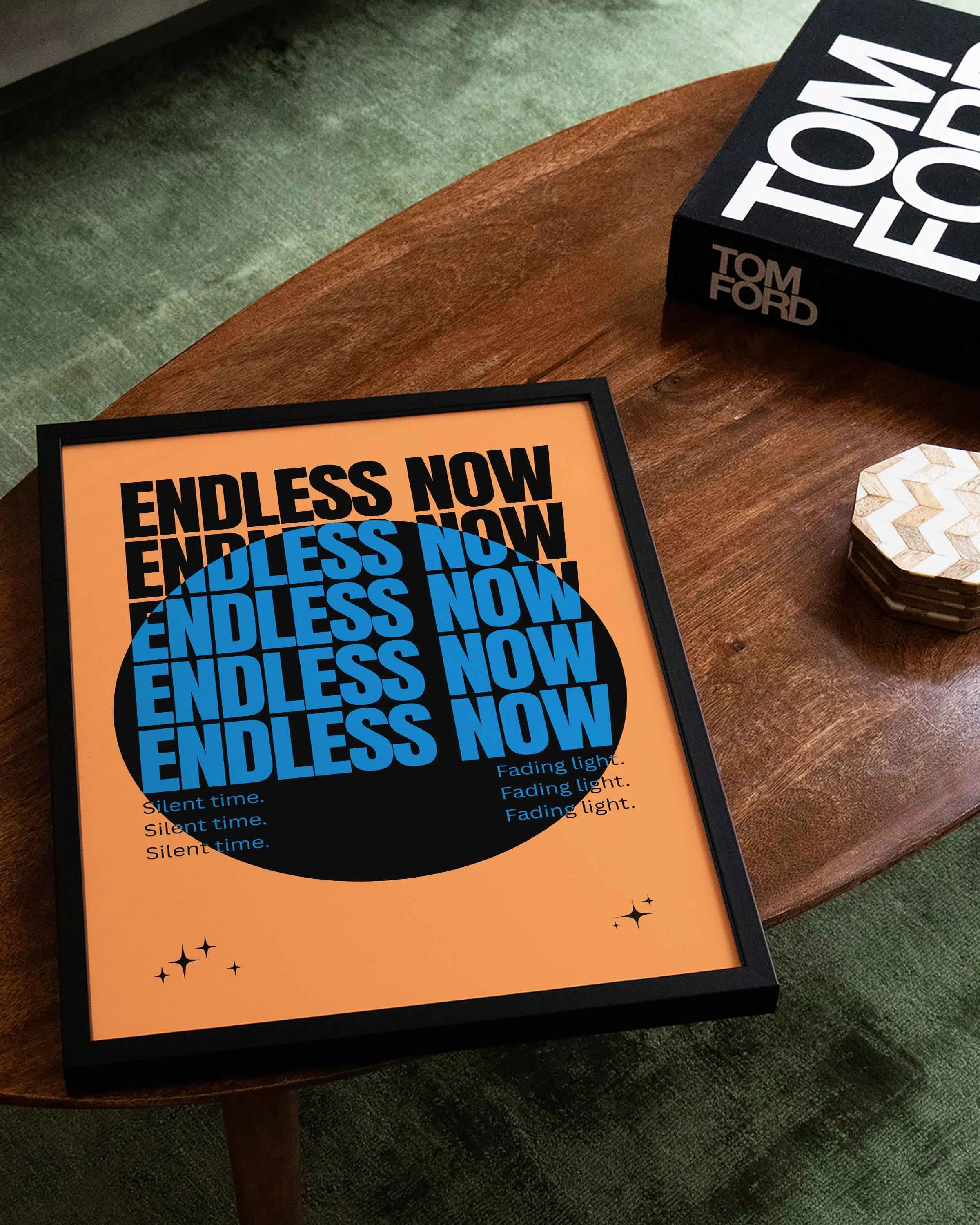 Endless now Poster – FineArt Wandbild, moderne Kunst & Fine Art Print von Spawnd, handgefertigt & Made in Germany