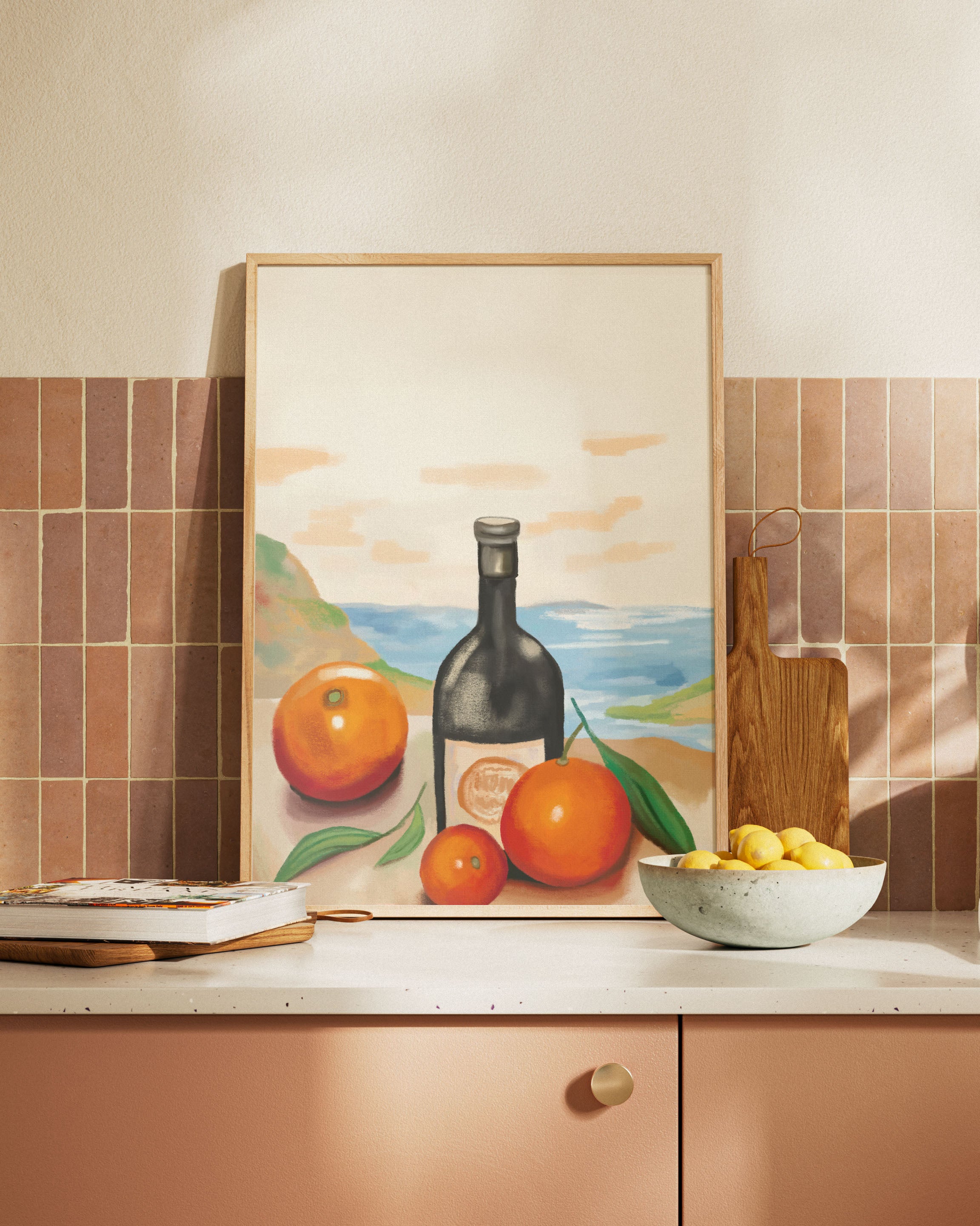 Pomodori al Sole Poster – FineArt Wandbild, moderne Kunst & Fine Art Print von Spawnd, handgefertigt & Made in Germany