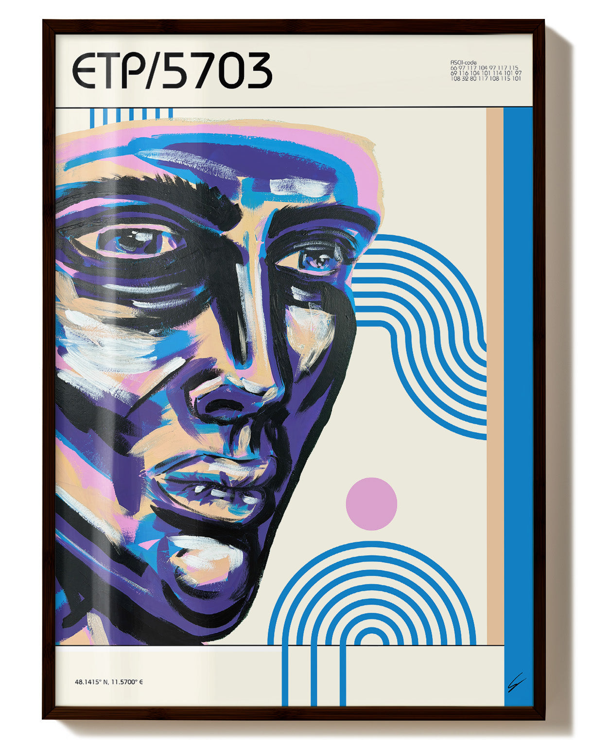 ETP/5703 Poster – FineArt Wandbild, moderne Kunst & Fine Art Print von Spawnd, handgefertigt & Made in Germany