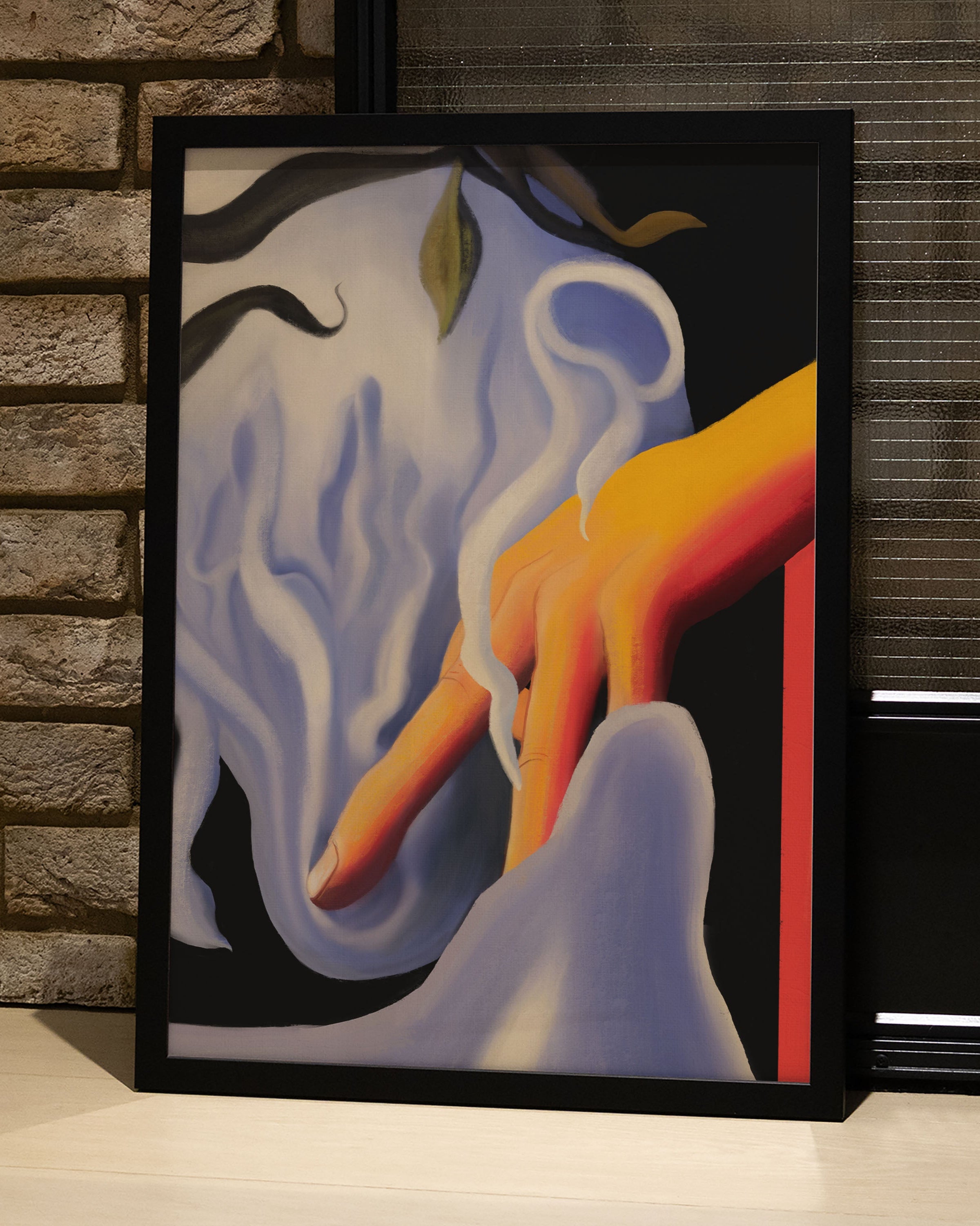 Touch of Smoke Poster – FineArt Wandbild, moderne Kunst & Fine Art Print von Spawnd, handgefertigt & Made in Germany