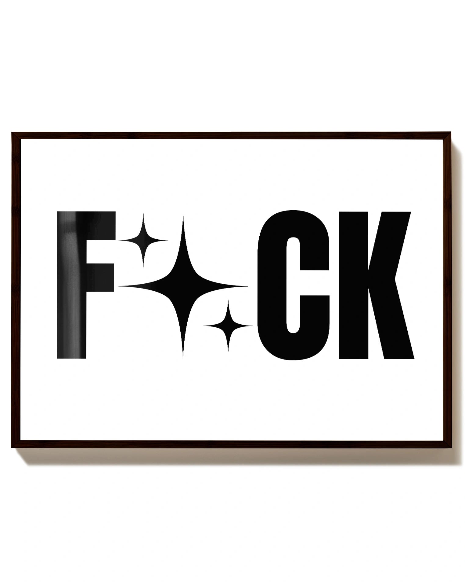 F#ck Poster – FineArt Wandbild, moderne Kunst & Fine Art Print von Spawnd, handgefertigt & Made in Germany