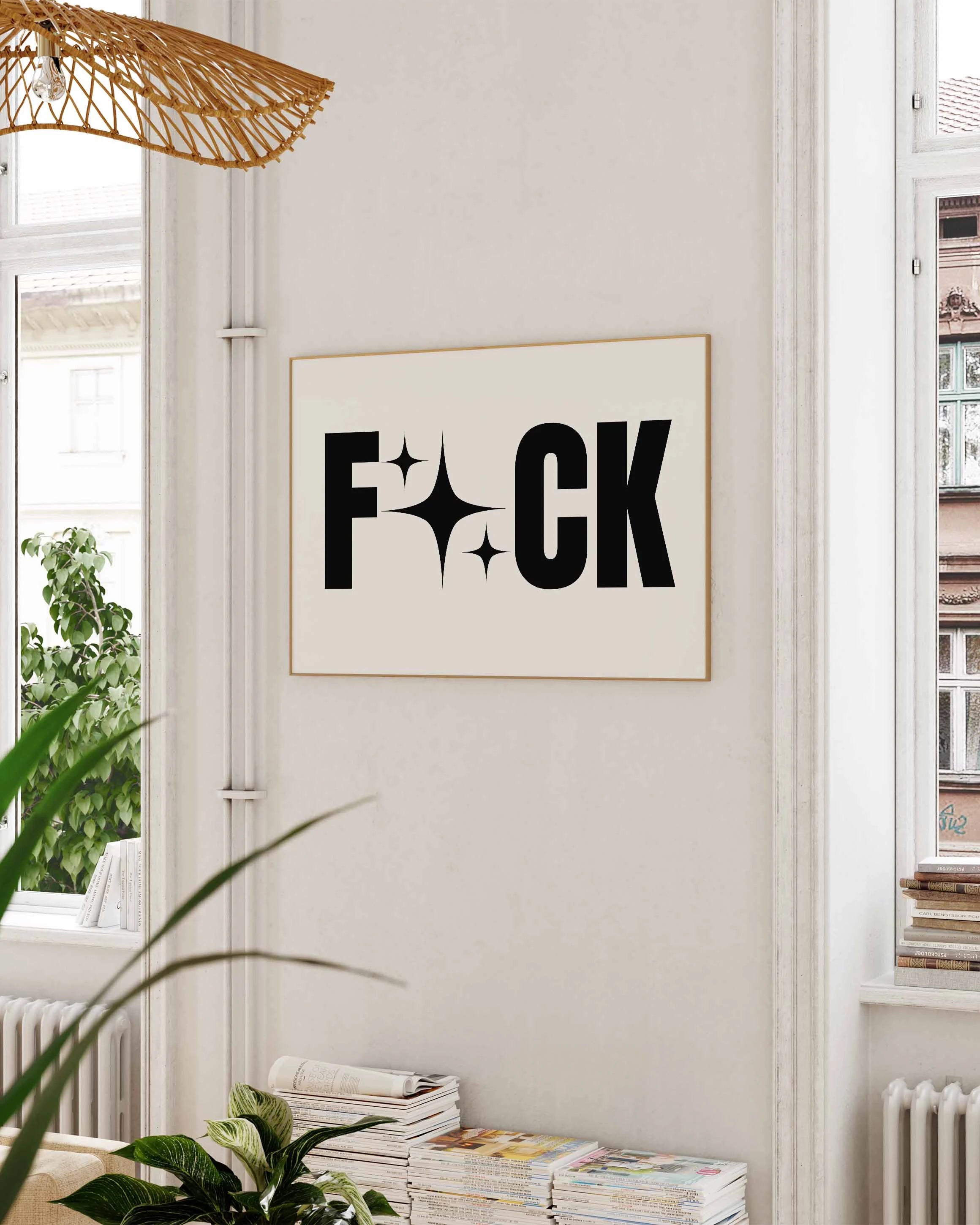 F#ck Poster – FineArt Wandbild, moderne Kunst & Fine Art Print von Spawnd, handgefertigt & Made in Germany