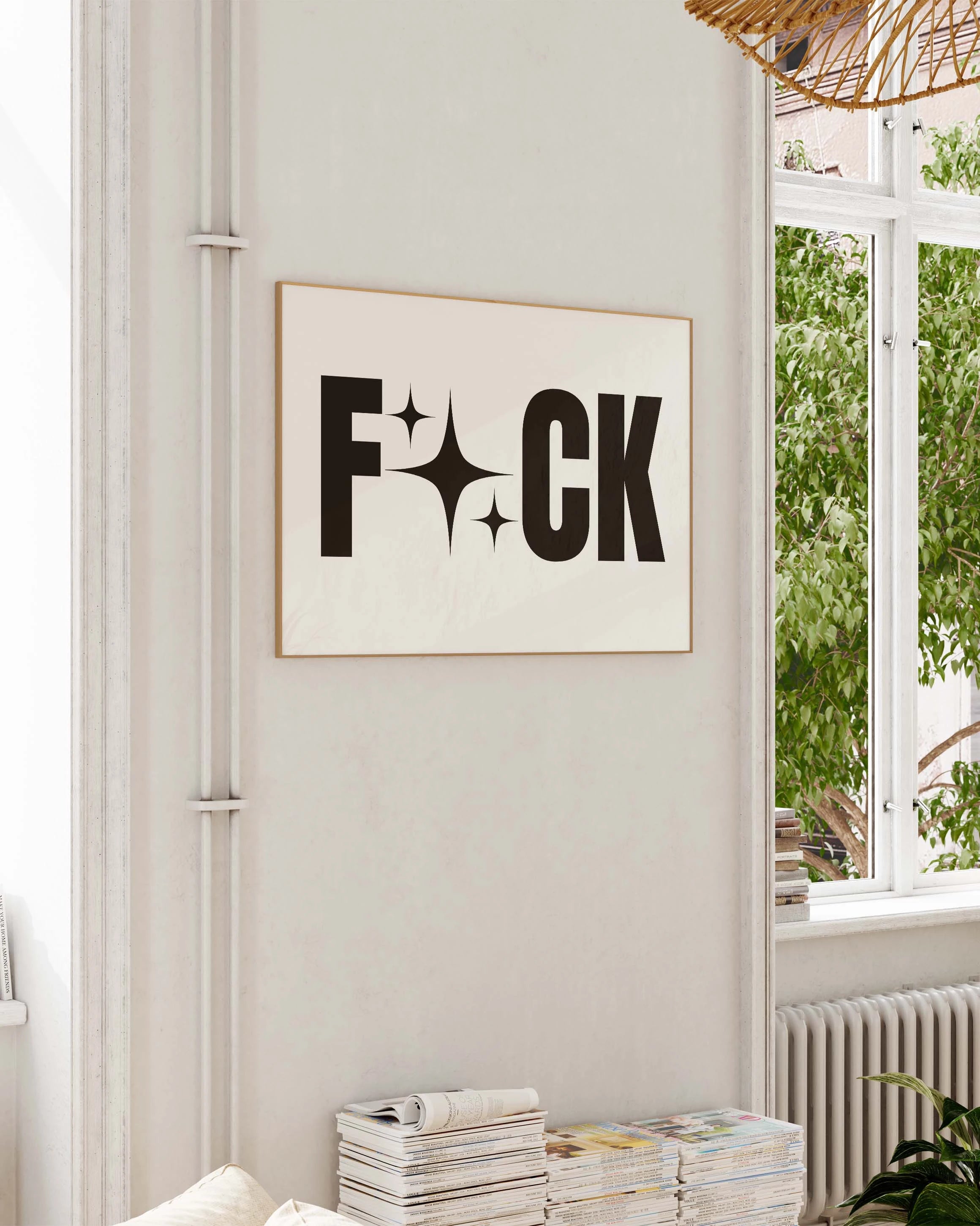 F#ck Poster – FineArt Wandbild, moderne Kunst & Fine Art Print von Spawnd, handgefertigt & Made in Germany