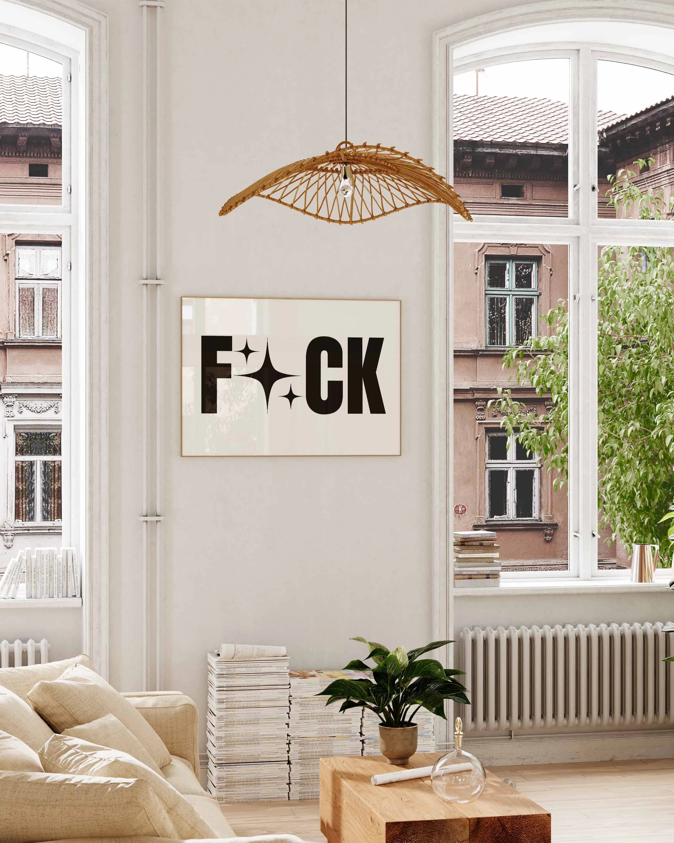 F#ck Poster – FineArt Wandbild, moderne Kunst & Fine Art Print von Spawnd, handgefertigt & Made in Germany