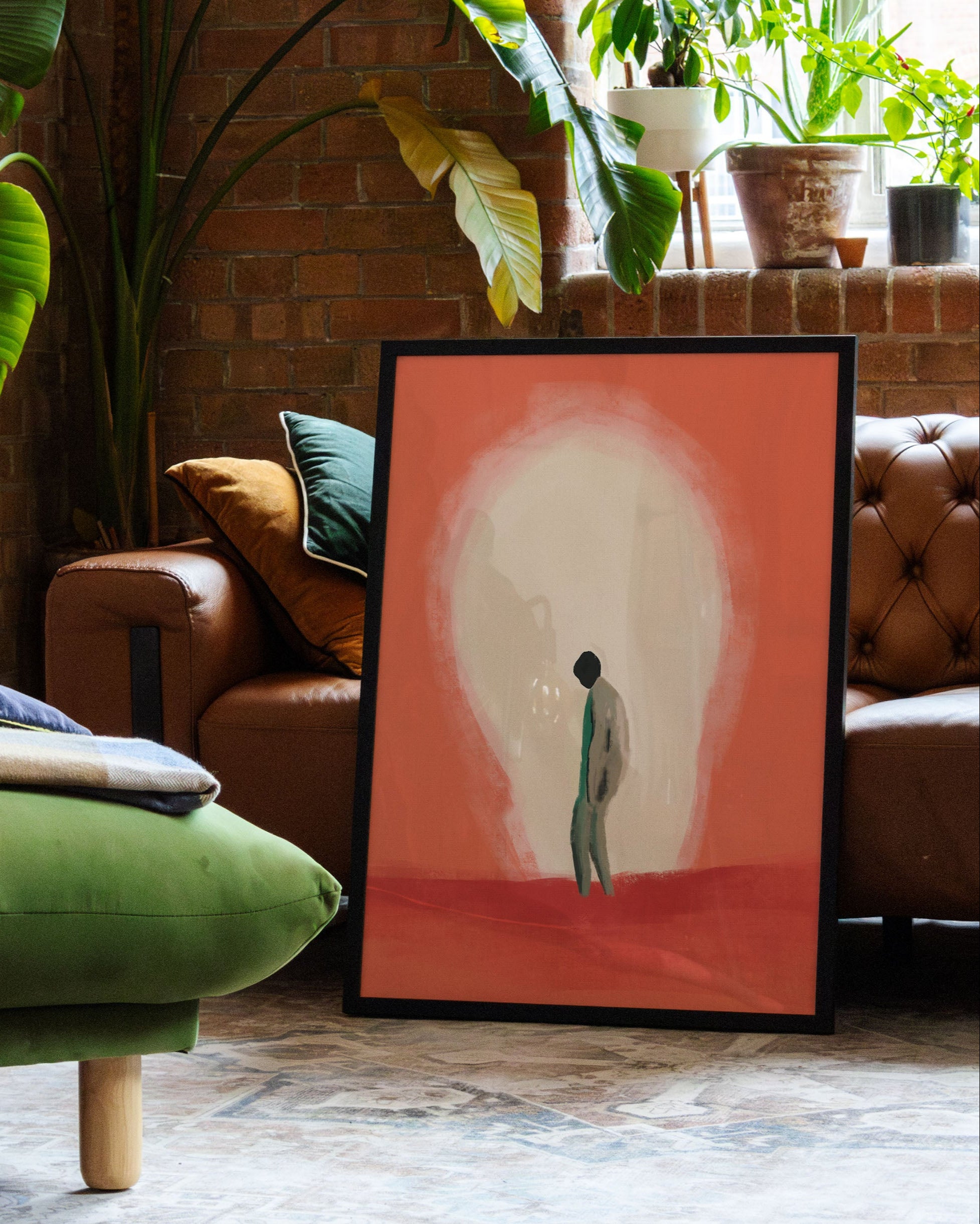 Burned Out, Still Standing Poster – FineArt Wandbild, moderne Kunst & Fine Art Print von Spawnd, handgefertigt & Made in Germany