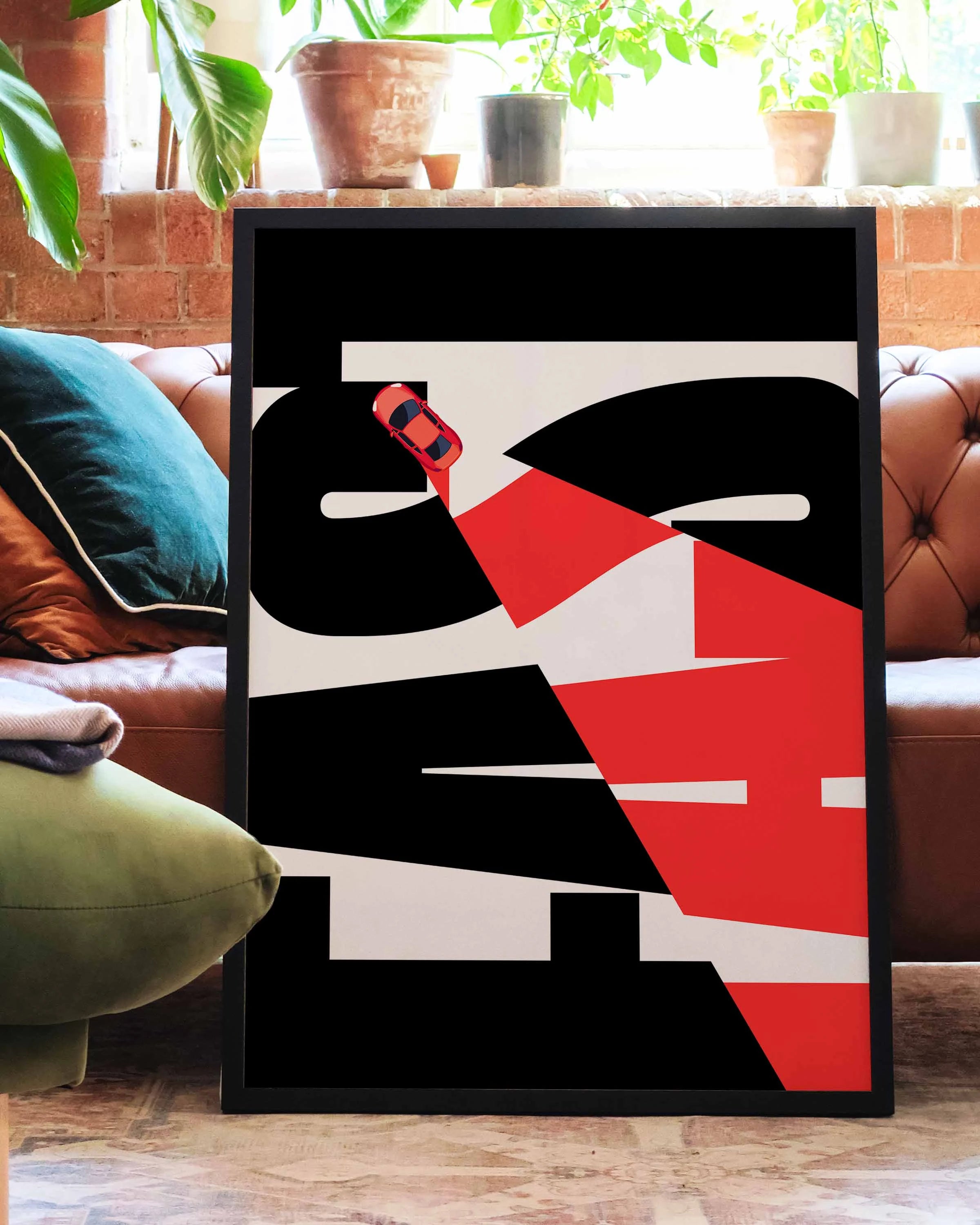 Fast Poster – FineArt Wandbild, moderne Kunst & Fine Art Print von Spawnd, handgefertigt & Made in Germany