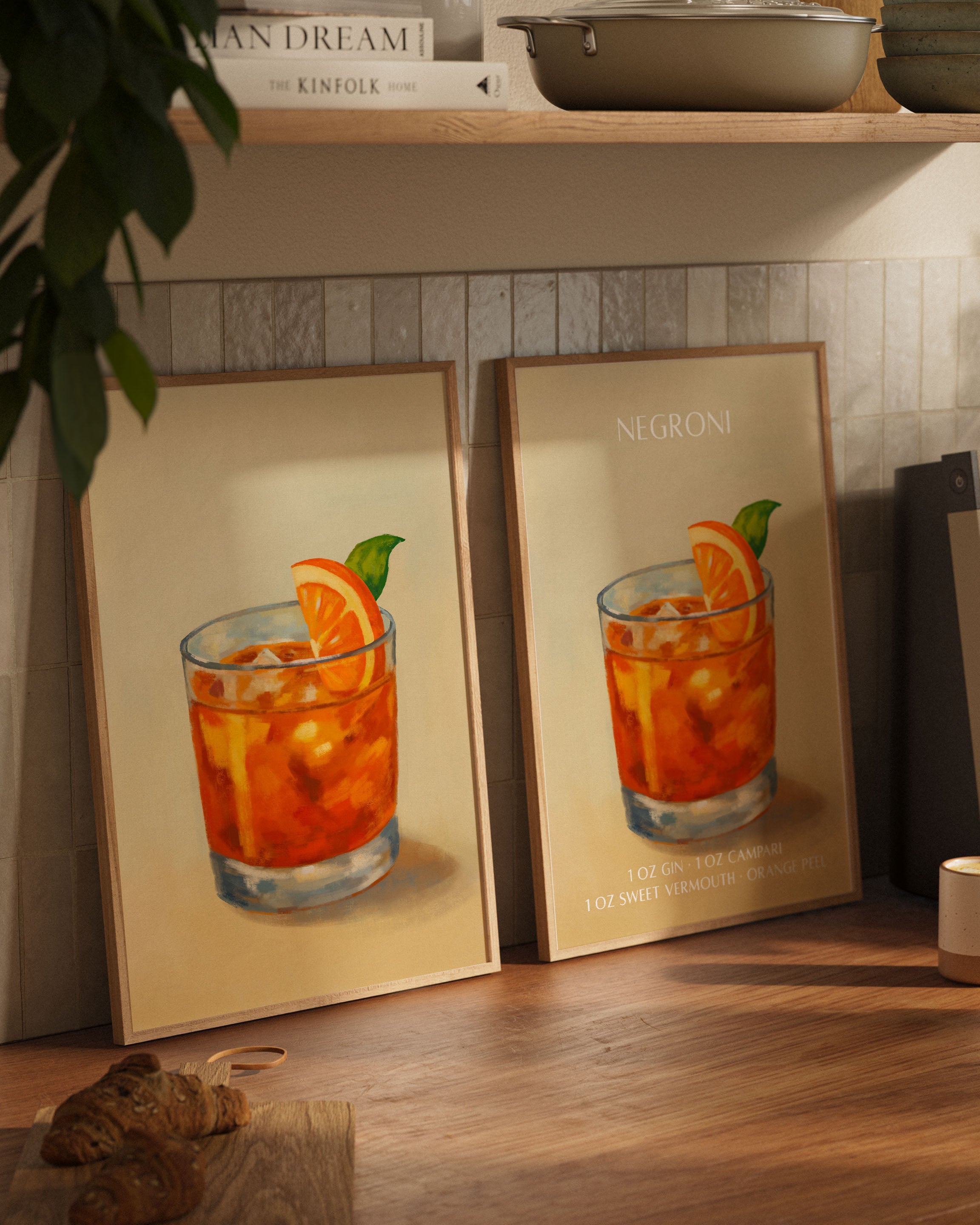 NEGRONI Poster – FineArt Wandbild, moderne Kunst & Fine Art Print von Spawnd, handgefertigt & Made in Germany