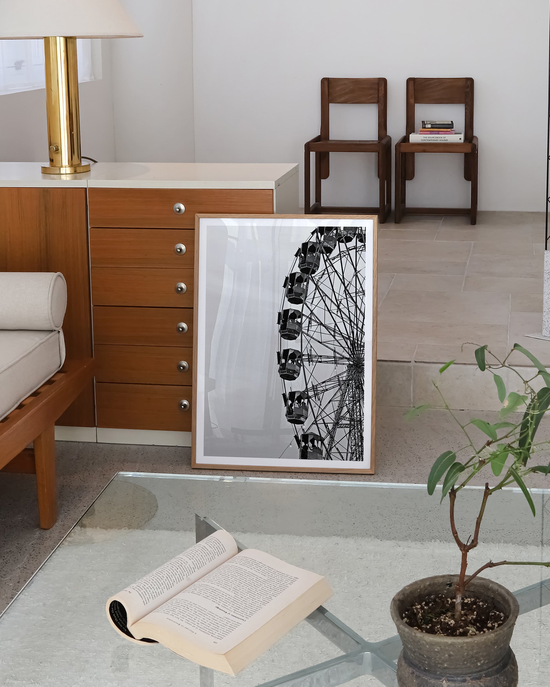 Ferris wheel Poster – FineArt Wandbild, moderne Kunst & Fine Art Print von Spawnd, handgefertigt & Made in Germany