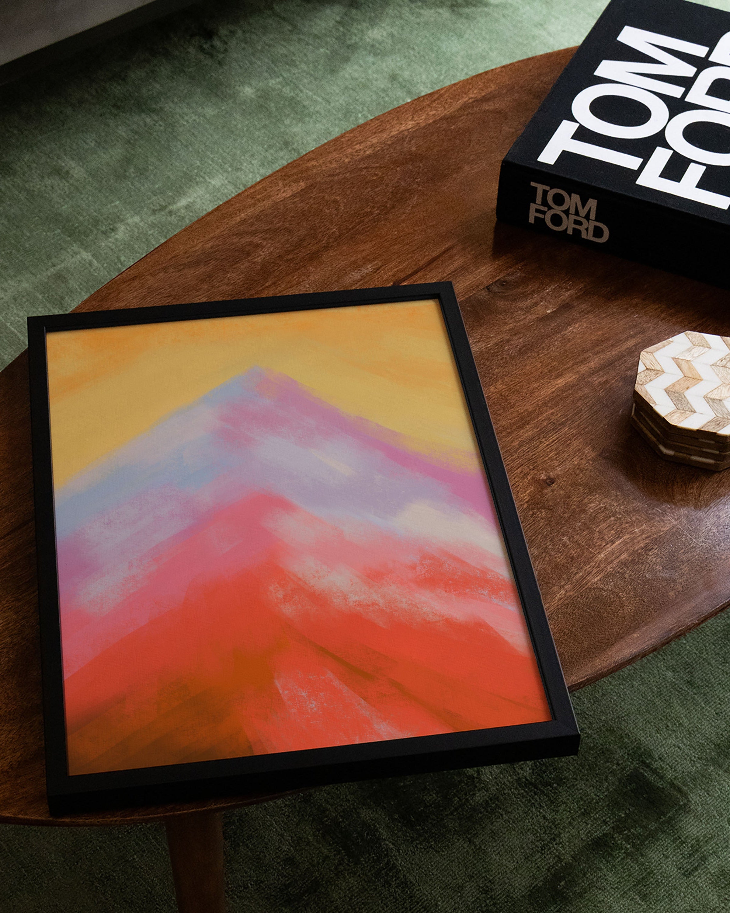 Rise, Gently Poster – FineArt Wandbild, moderne Kunst & Fine Art Print von Spawnd, handgefertigt & Made in Germany