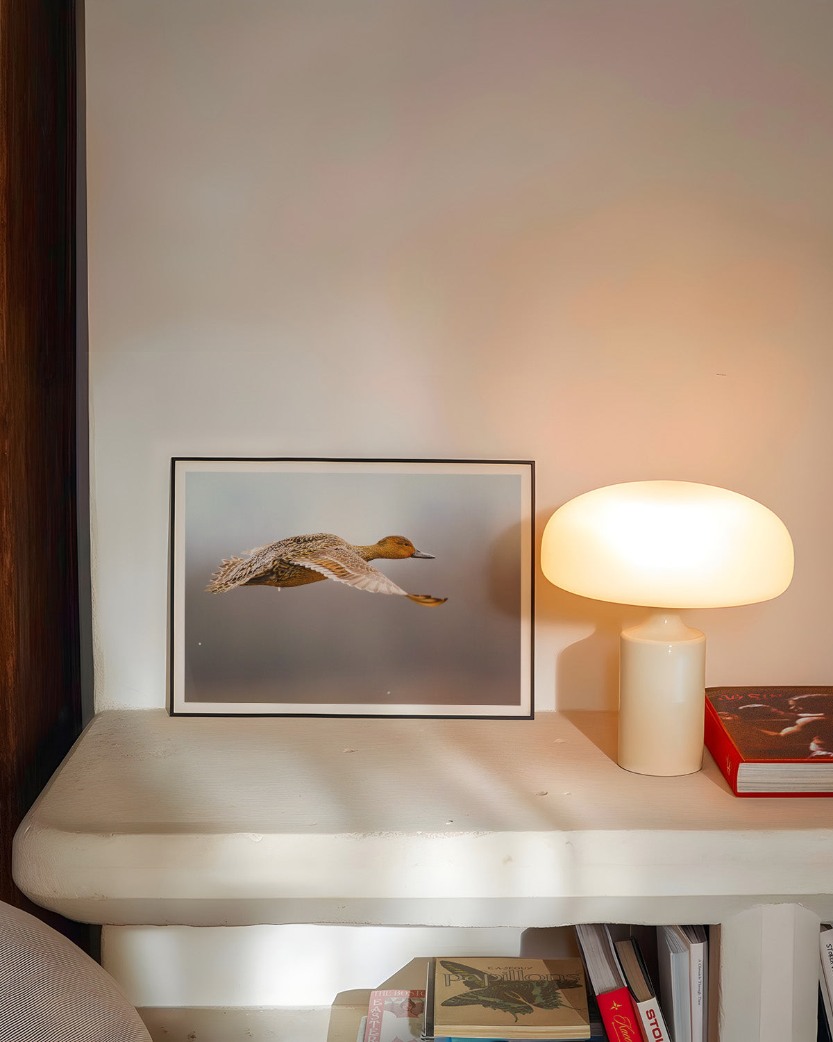 FlyingDuck Poster – FineArt Wandbild, moderne Kunst & Fine Art Print von Spawnd, handgefertigt & Made in Germany