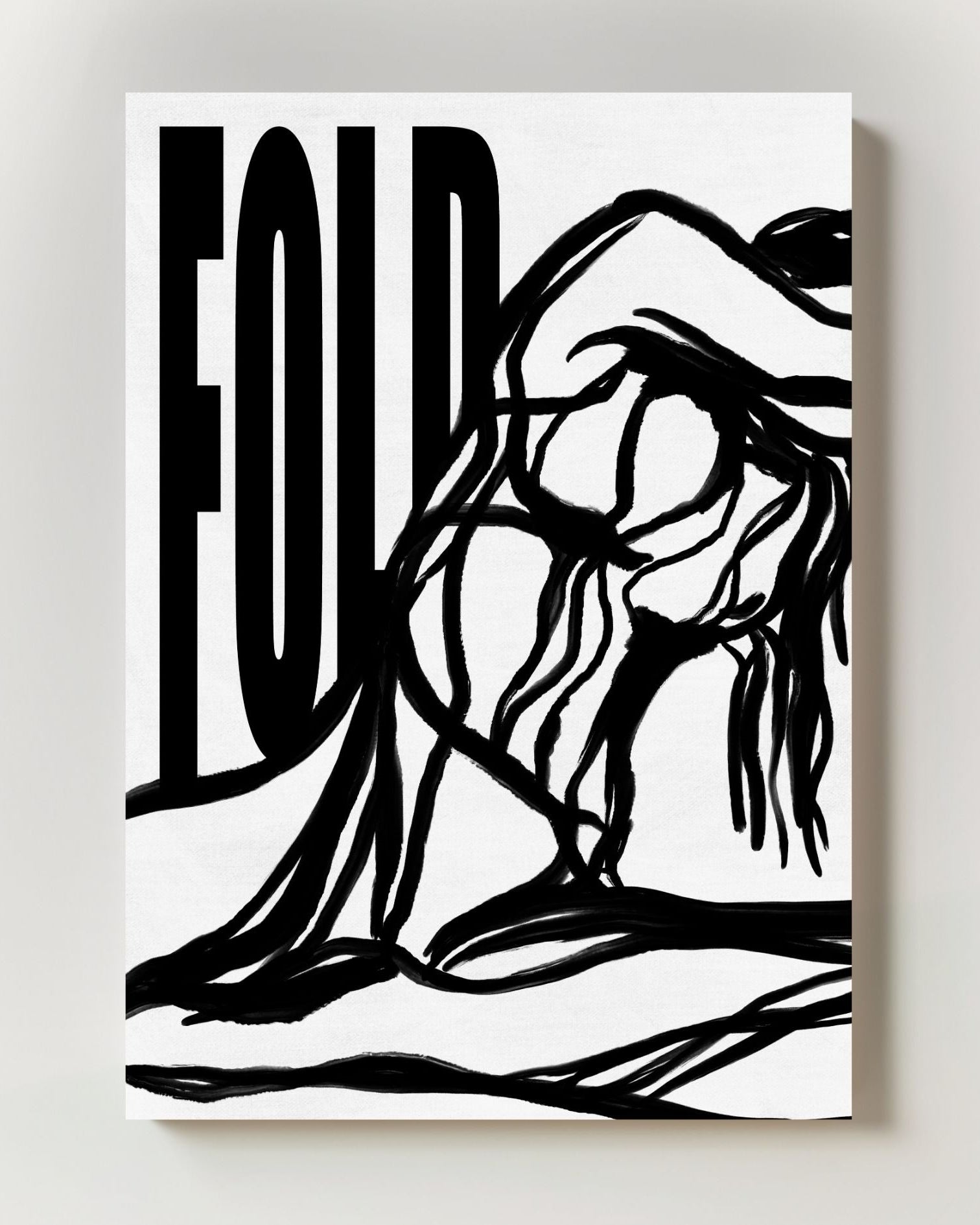 Fold Poster – FineArt Wandbild, moderne Kunst & Fine Art Print von Spawnd, handgefertigt & Made in Germany
