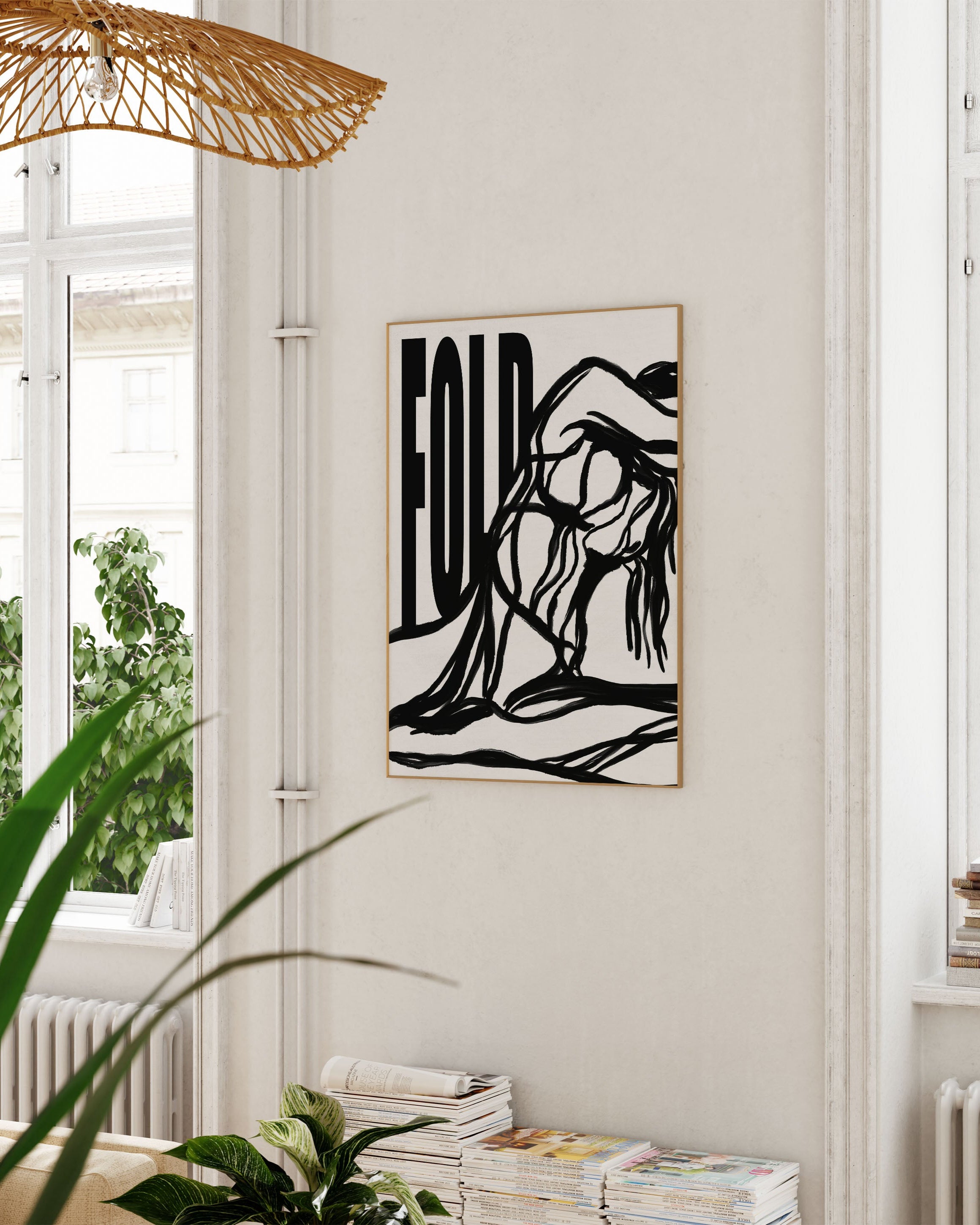 Fold Poster im Wohnzimmer – Fine Art Print – Spawnd