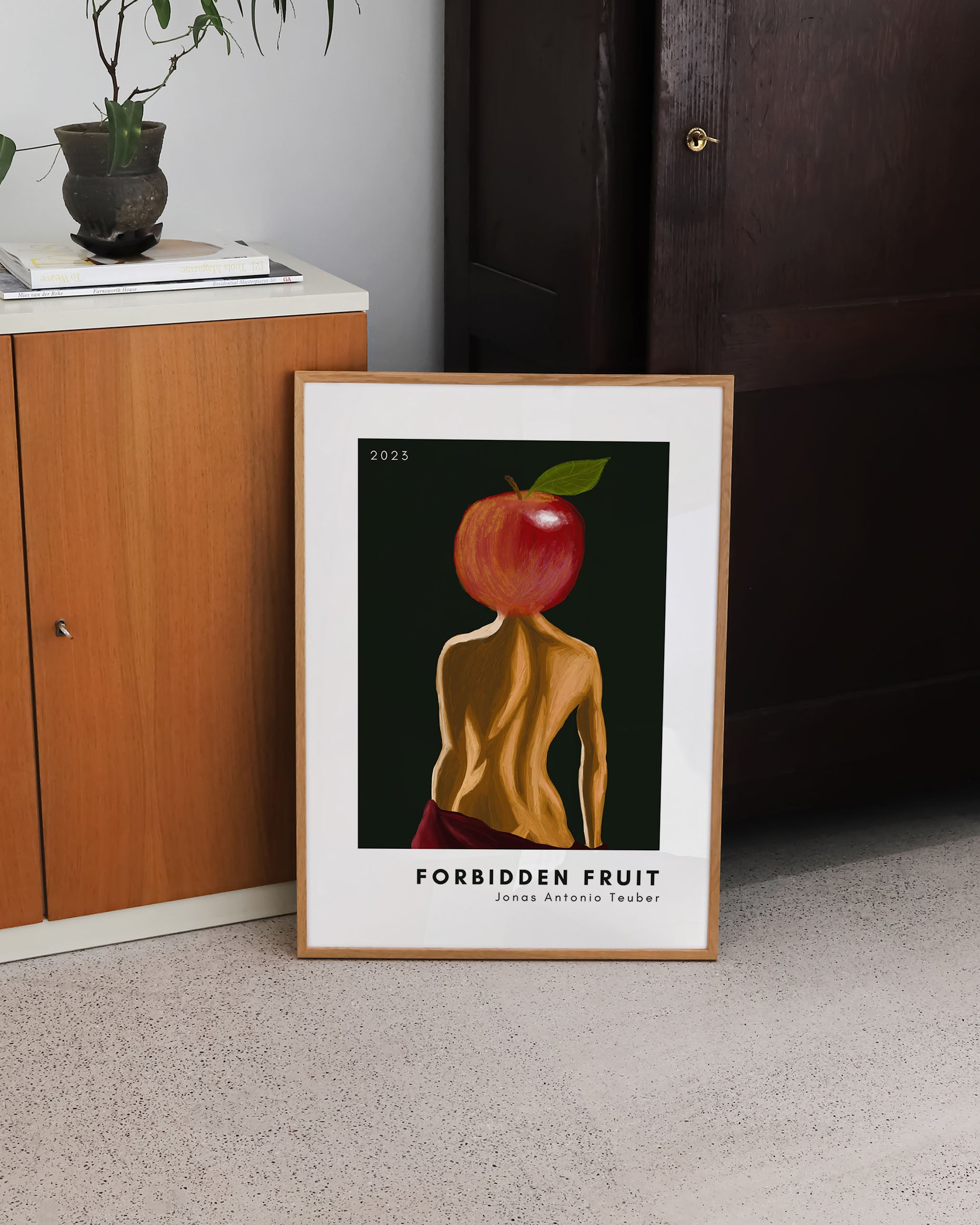 Forbidden Fruit Poster – FineArt Wandbild, moderne Kunst & Fine Art Print von Spawnd, handgefertigt & Made in Germany