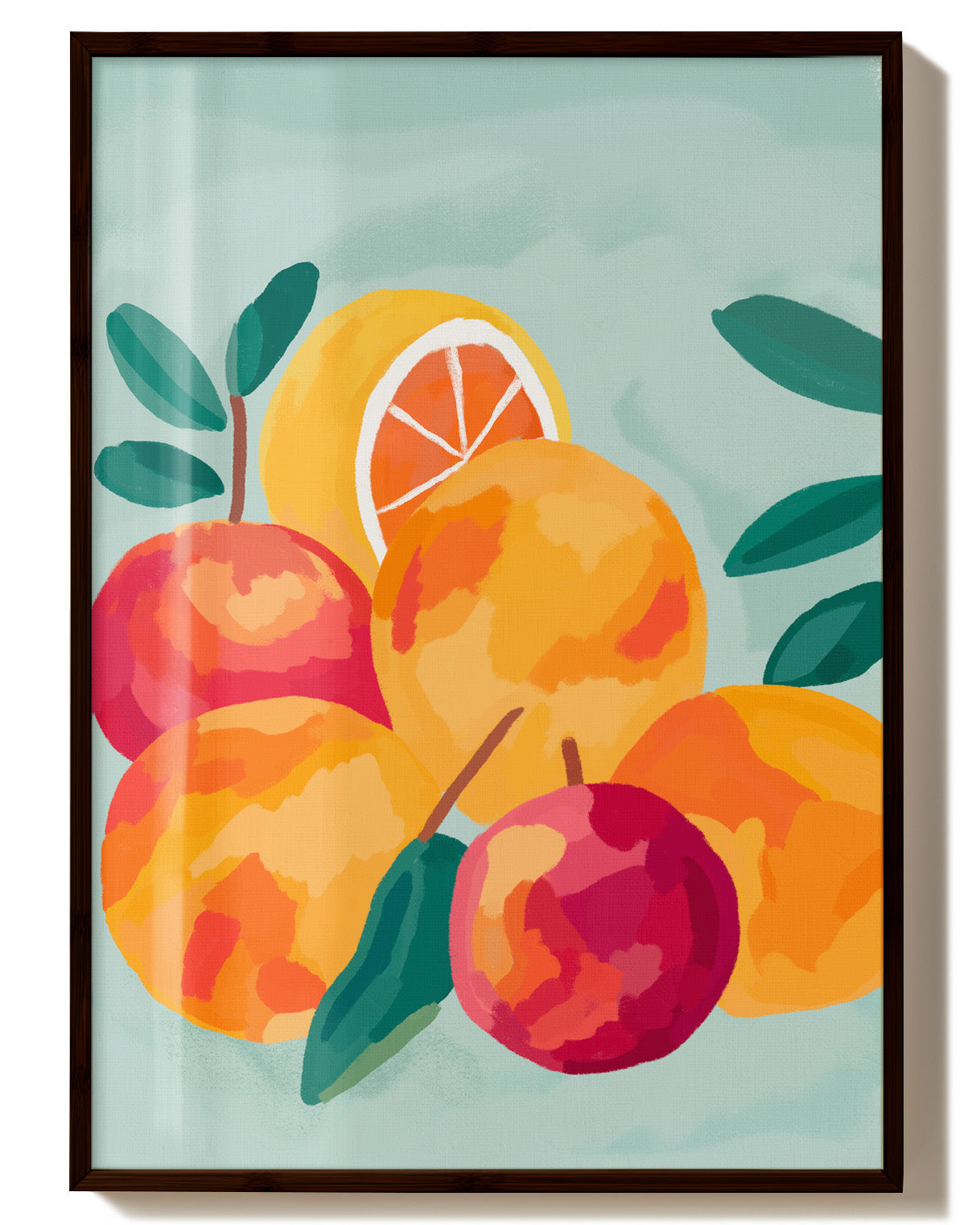 Fruit Smash Poster – FineArt Wandbild, moderne Kunst & Fine Art Print von Spawnd, handgefertigt & Made in Germany