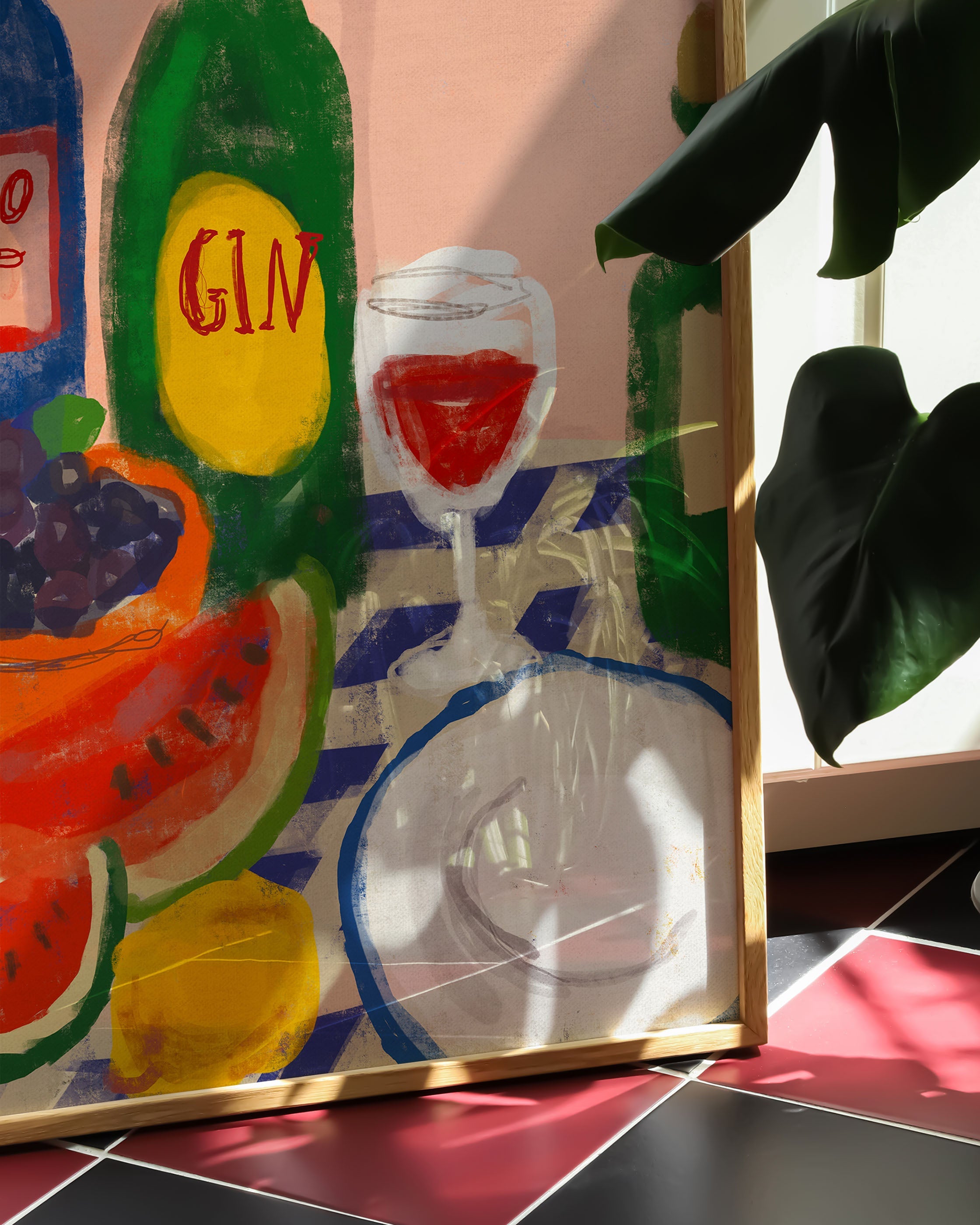 Fruity Dinner Poster im Wohnzimmer – Fine Art Print mit – Spawnd