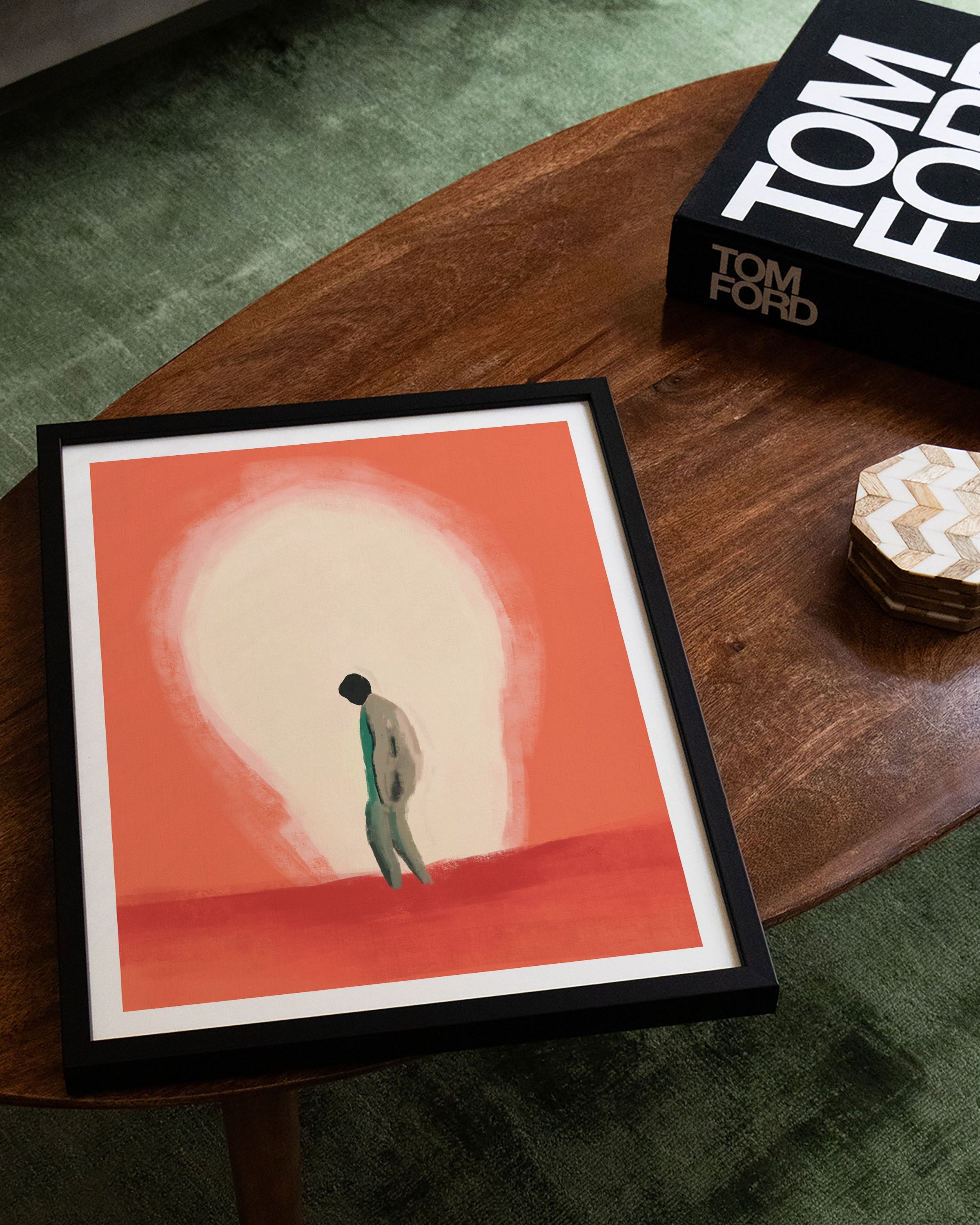 Burned Out, Still Standing Poster – FineArt Wandbild, moderne Kunst & Fine Art Print von Spawnd, handgefertigt & Made in Germany