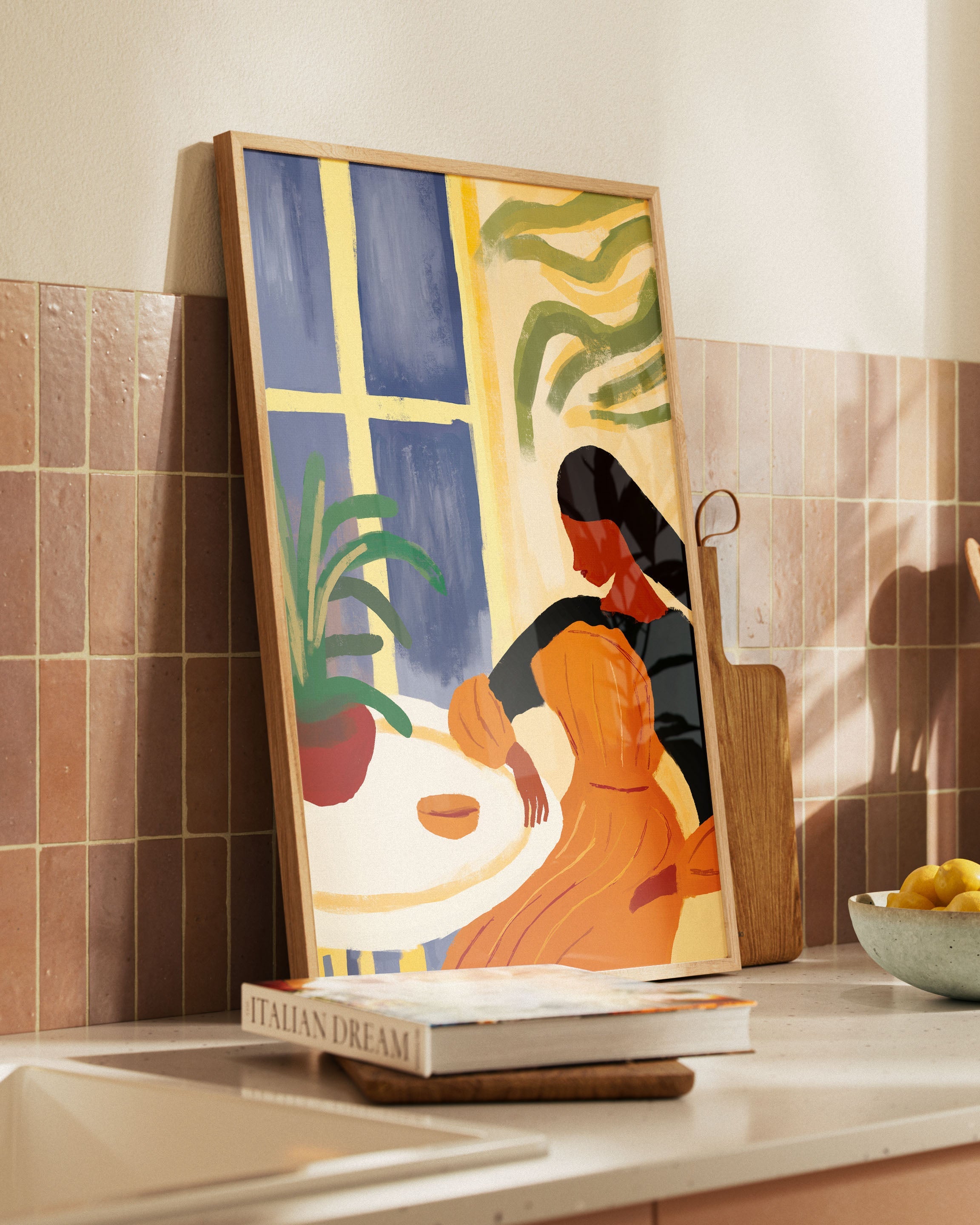 Warm Between Walls Poster – FineArt Wandbild, moderne Kunst & Fine Art Print von Spawnd, handgefertigt & Made in Germany