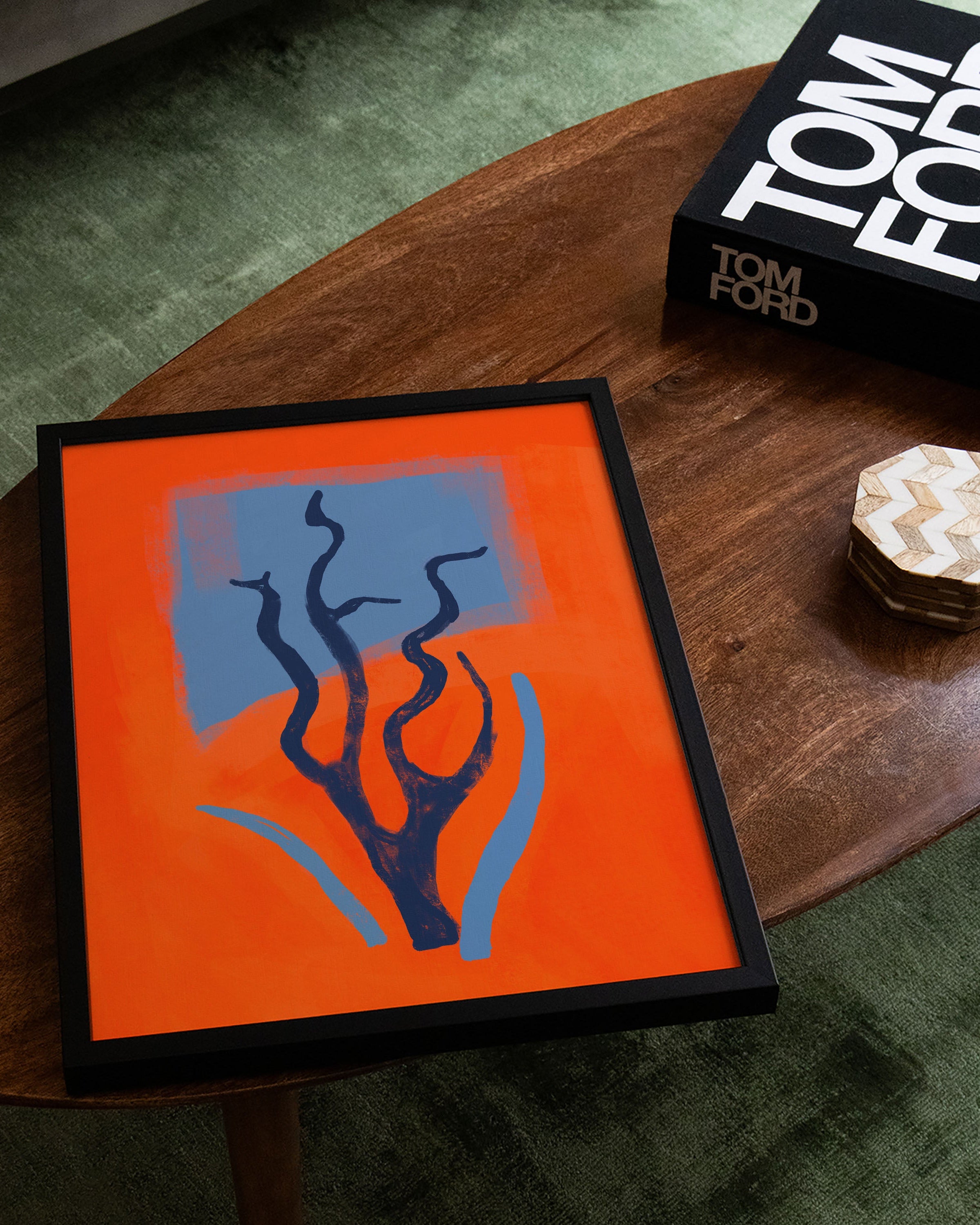 Signal Root Poster – FineArt Wandbild, moderne Kunst & Fine Art Print von Spawnd, handgefertigt & Made in Germany