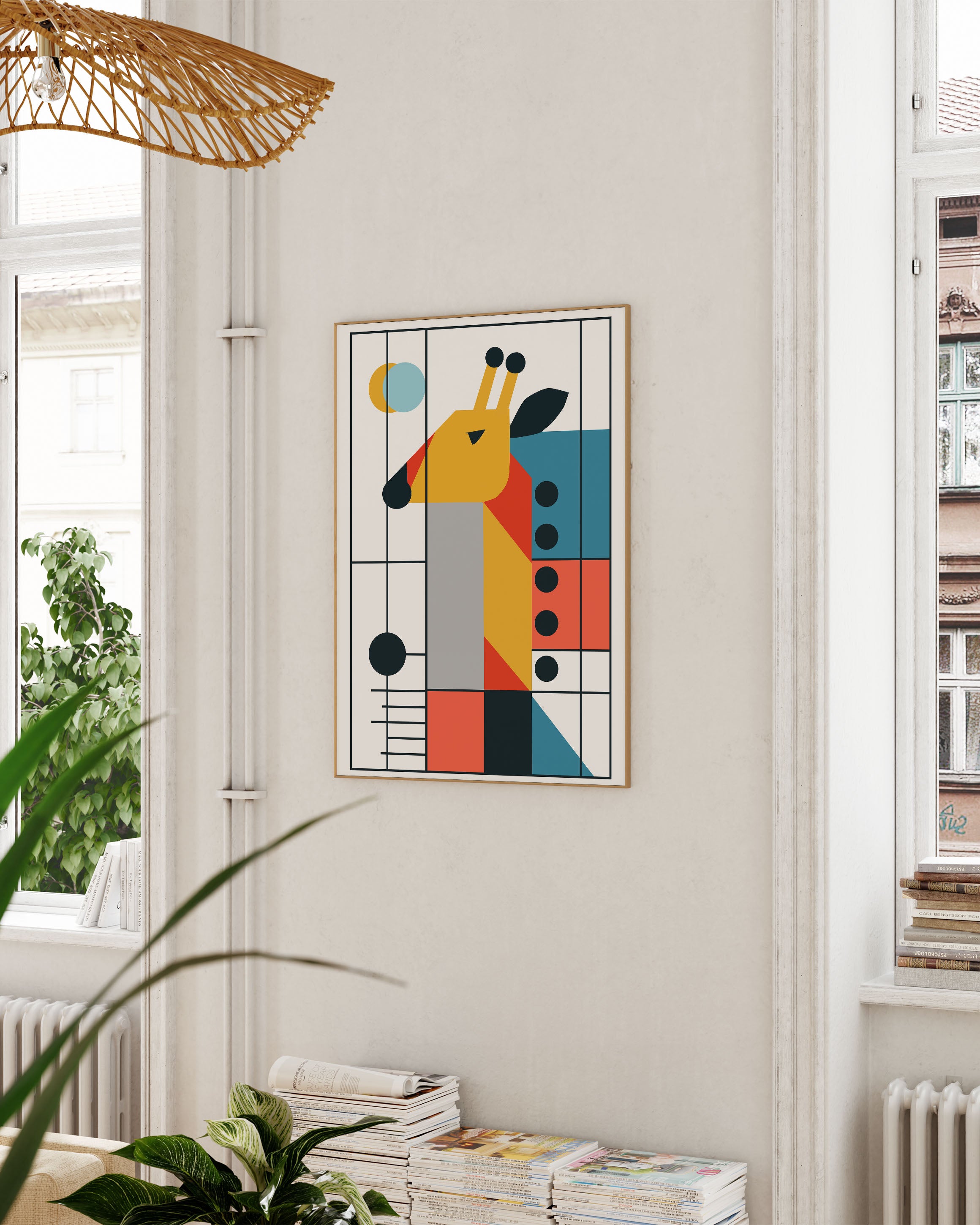 Giraffe Poster – FineArt Wandbild, moderne Kunst & Fine Art Print von Spawnd, handgefertigt & Made in Germany