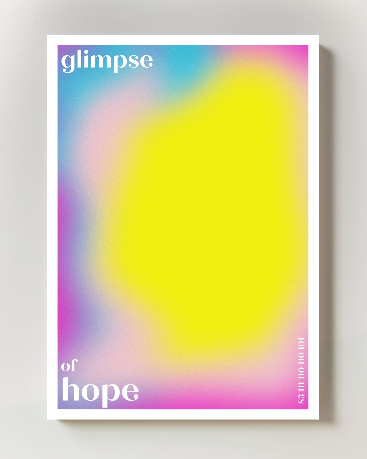 Glimpse of hope Poster – FineArt Wandbild, moderne Kunst & Fine Art Print von Spawnd, handgefertigt & Made in Germany