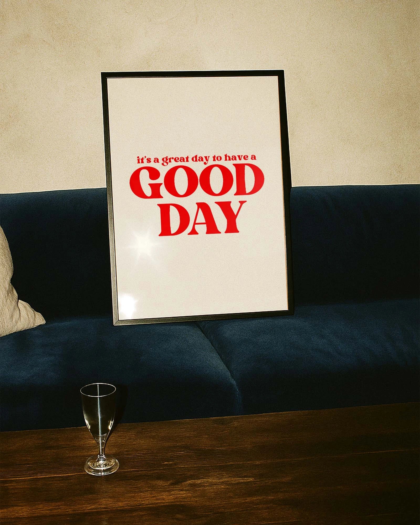 Good Day Poster – FineArt Wandbild, moderne Kunst & Fine Art Print von Spawnd, handgefertigt & Made in Germany