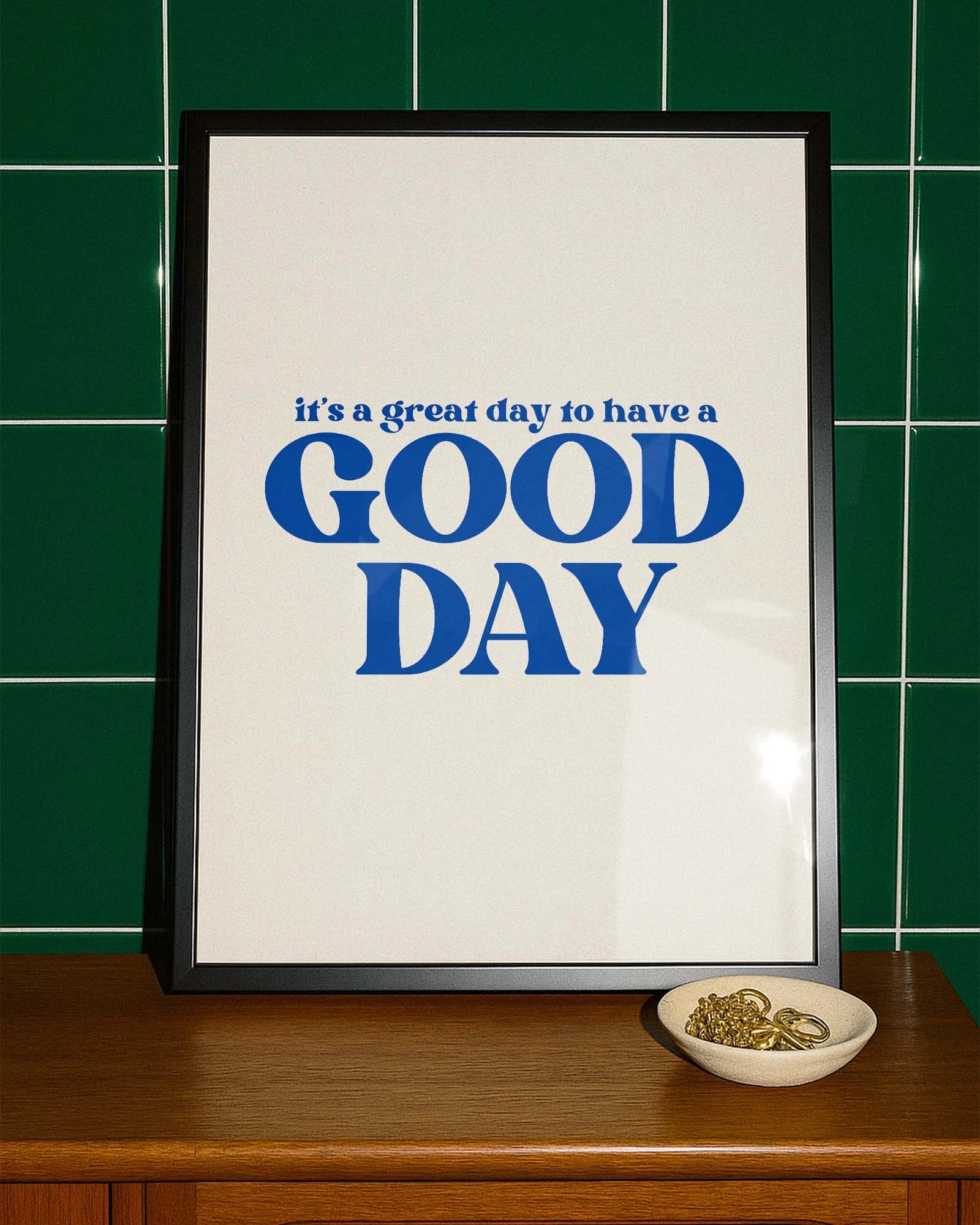 Good Day Poster – FineArt Wandbild, moderne Kunst & Fine Art Print von Spawnd, handgefertigt & Made in Germany