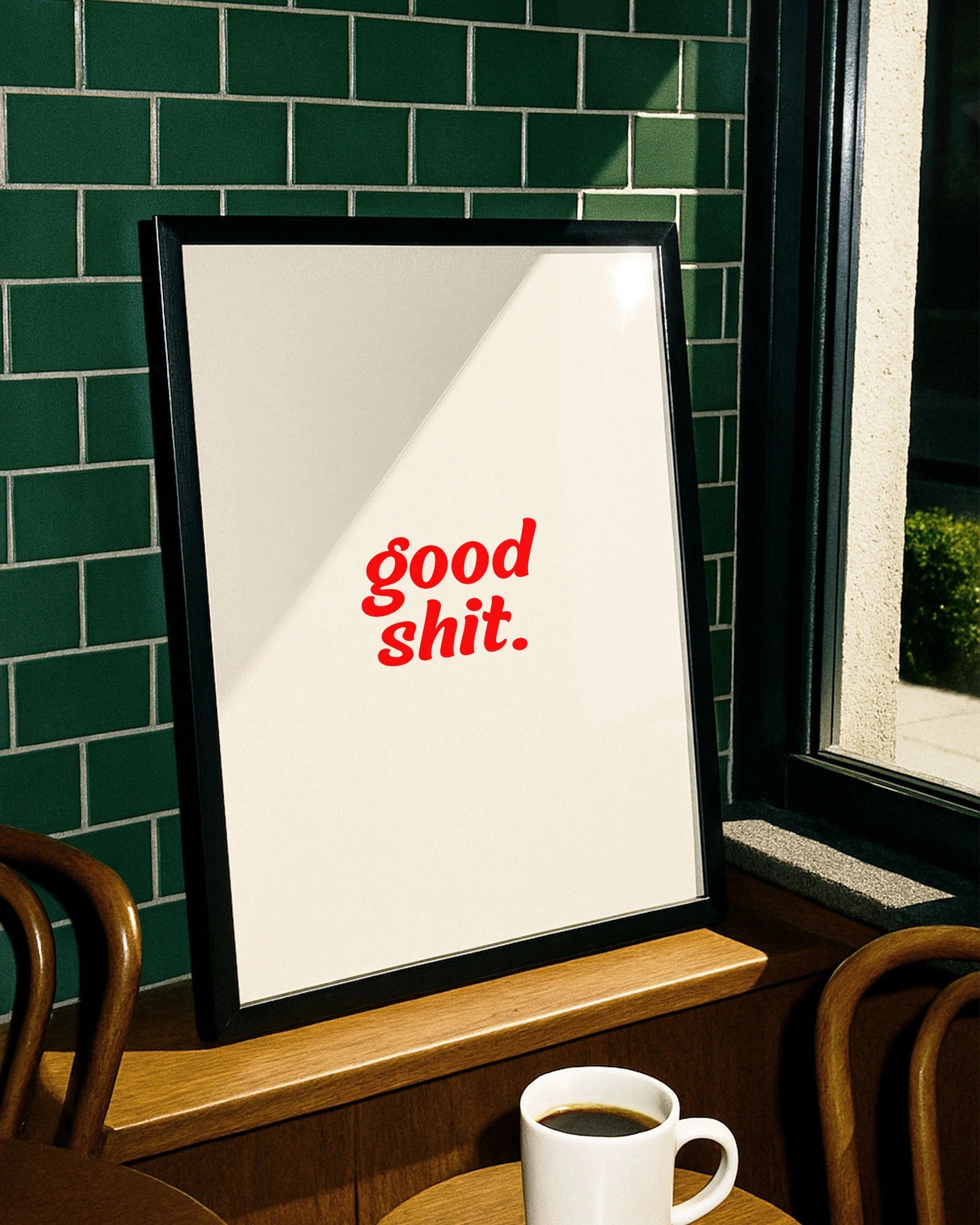 Good Shit Poster – FineArt Wandbild, moderne Kunst & Fine Art Print von Spawnd, handgefertigt & Made in Germany