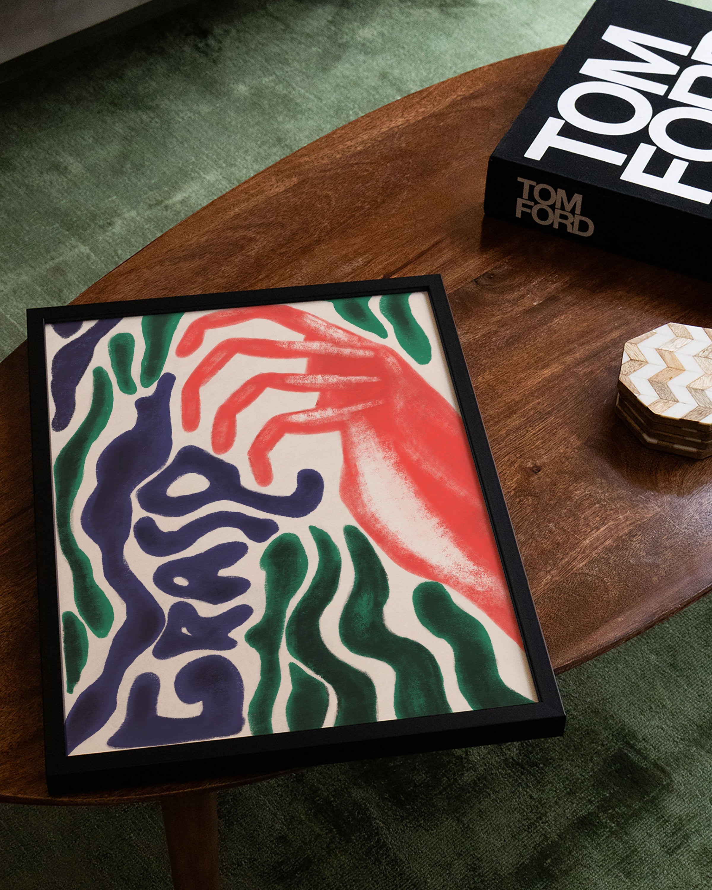 Grasp Poster – FineArt Wandbild, moderne Kunst & Fine Art Print von Spawnd, handgefertigt & Made in Germany