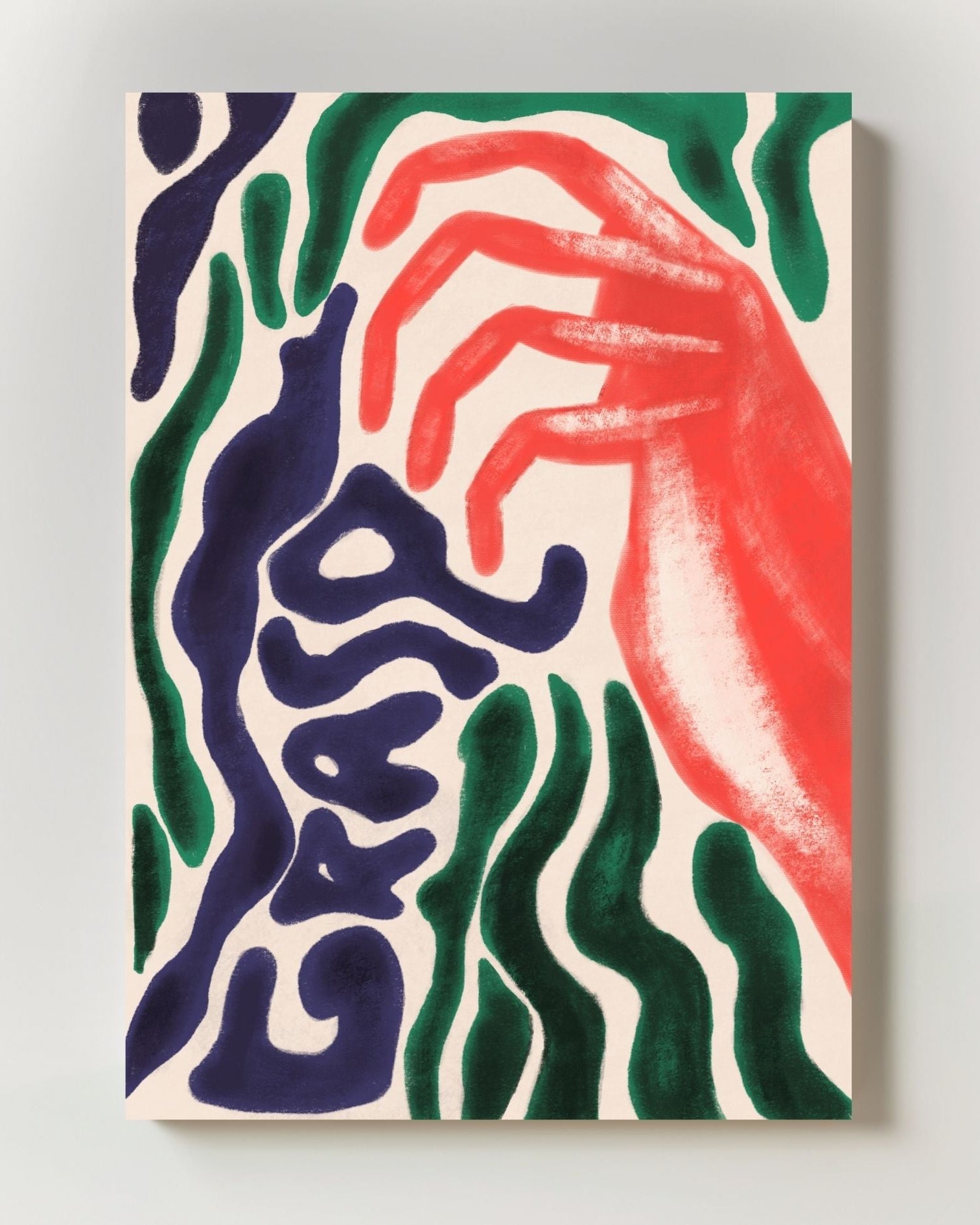 Grasp Poster – FineArt Wandbild, moderne Kunst & Fine Art Print von Spawnd, handgefertigt & Made in Germany