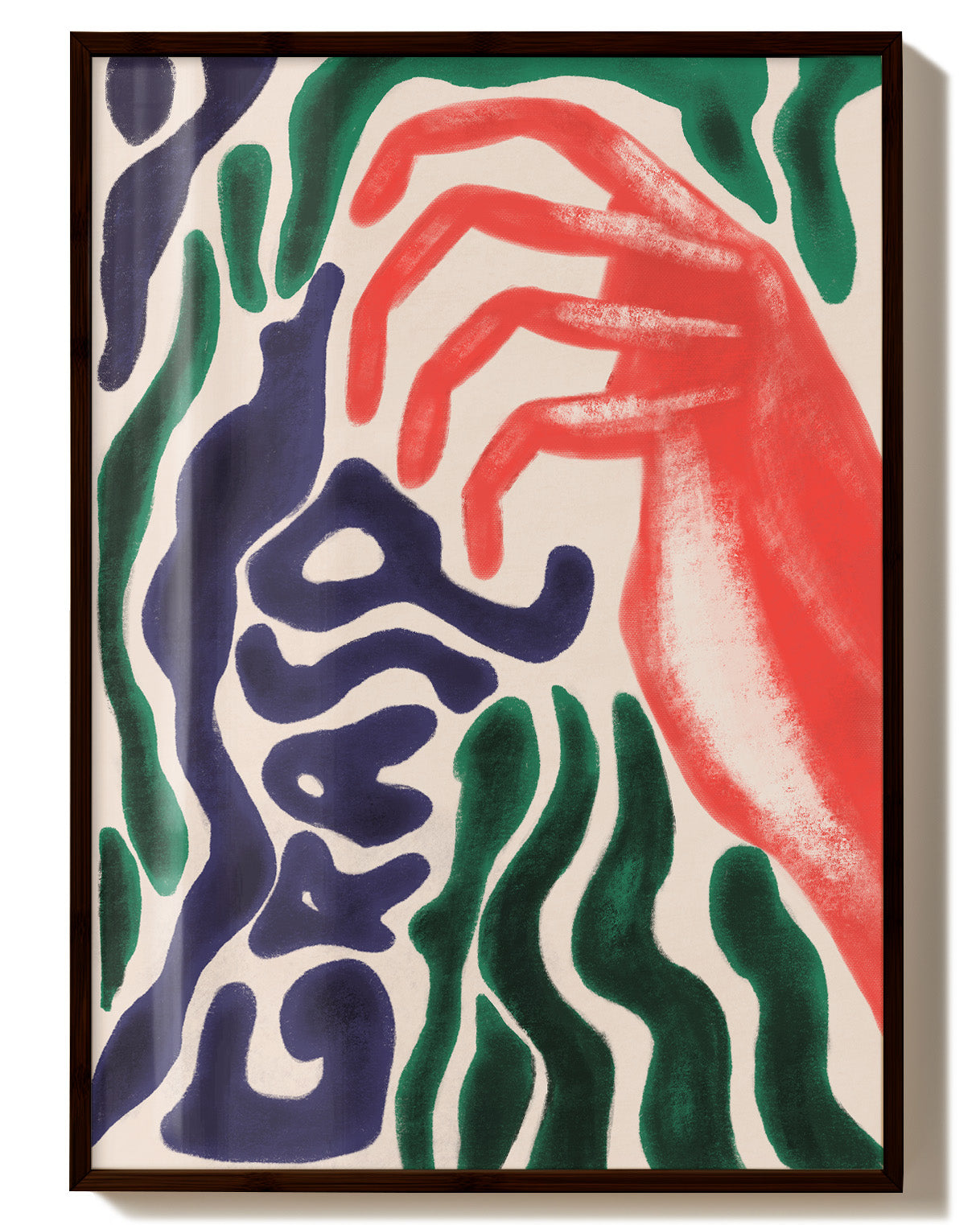 Grasp Poster – FineArt Wandbild, moderne Kunst & Fine Art Print von Spawnd, handgefertigt & Made in Germany