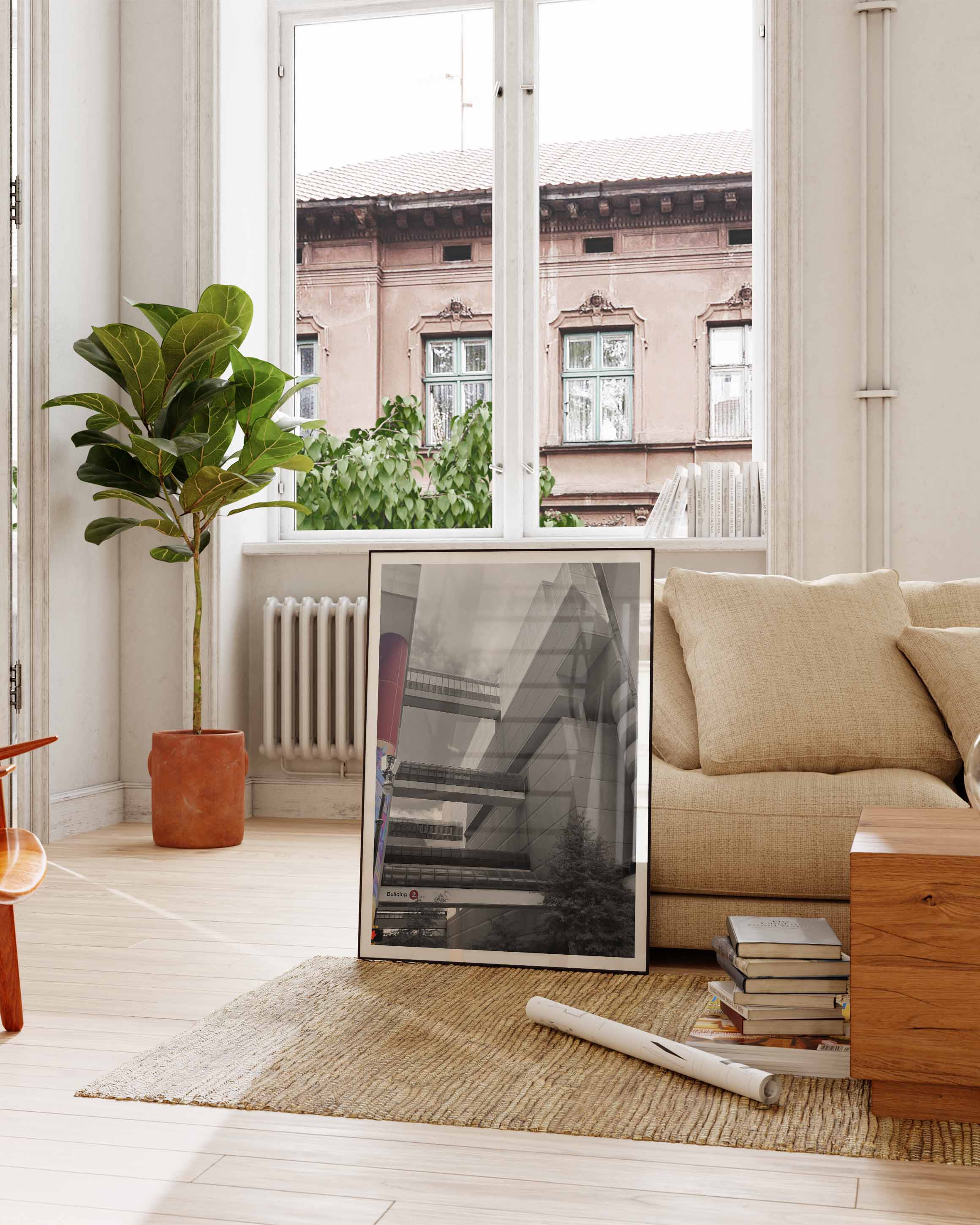 Grey Atlanta 2024 Poster – FineArt Wandbild, moderne Kunst & Fine Art Print von Spawnd, handgefertigt & Made in Germany