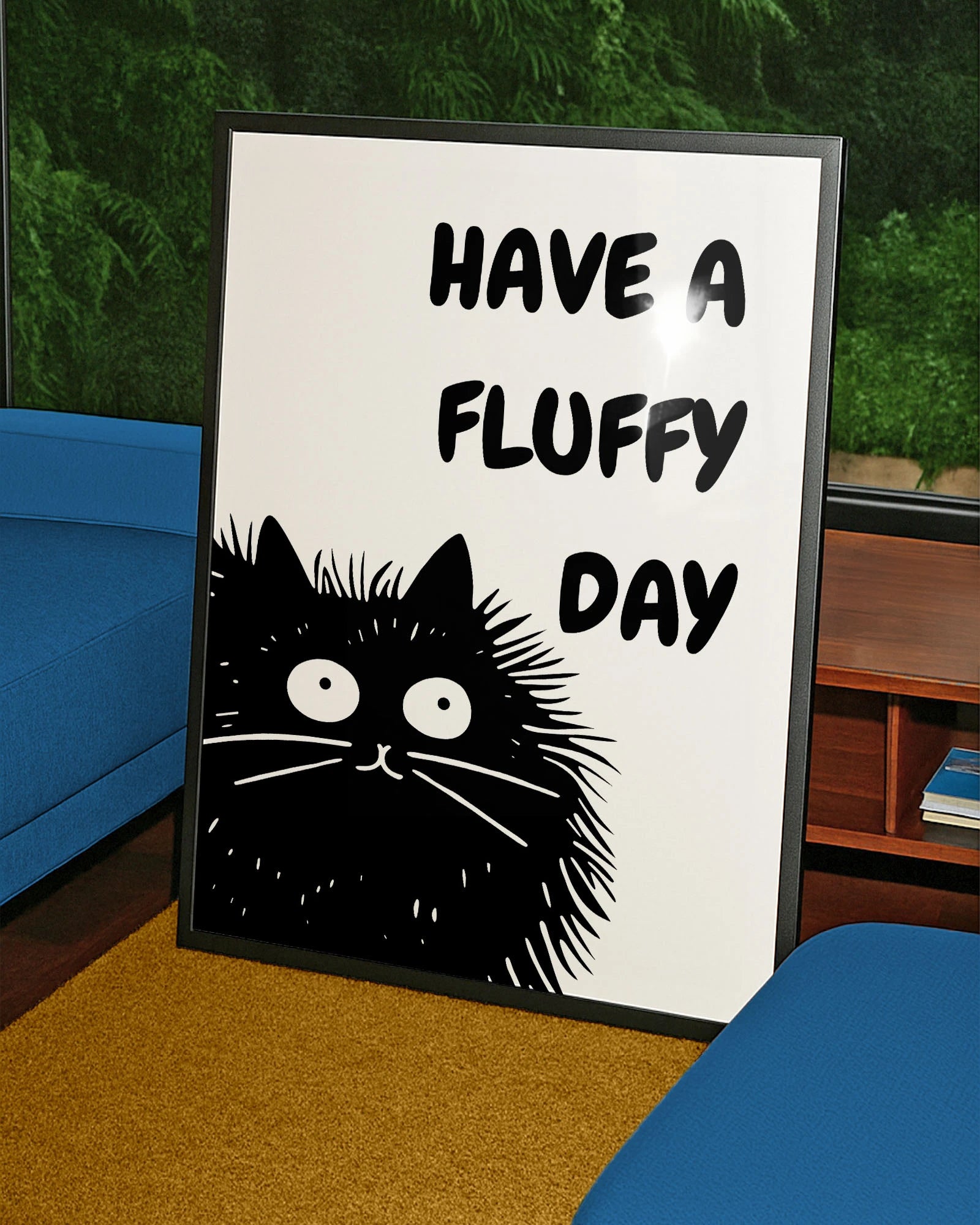 Have a fluffy Day Poster – FineArt Wandbild, moderne Kunst & Fine Art Print von Spawnd, handgefertigt & Made in Germany