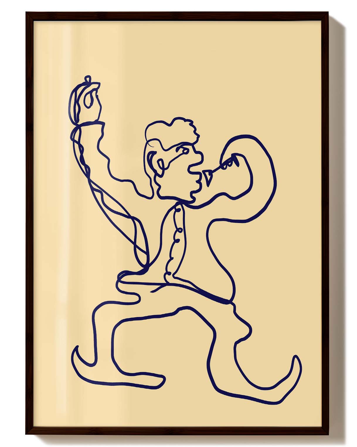 Cheers | Line Art Poster