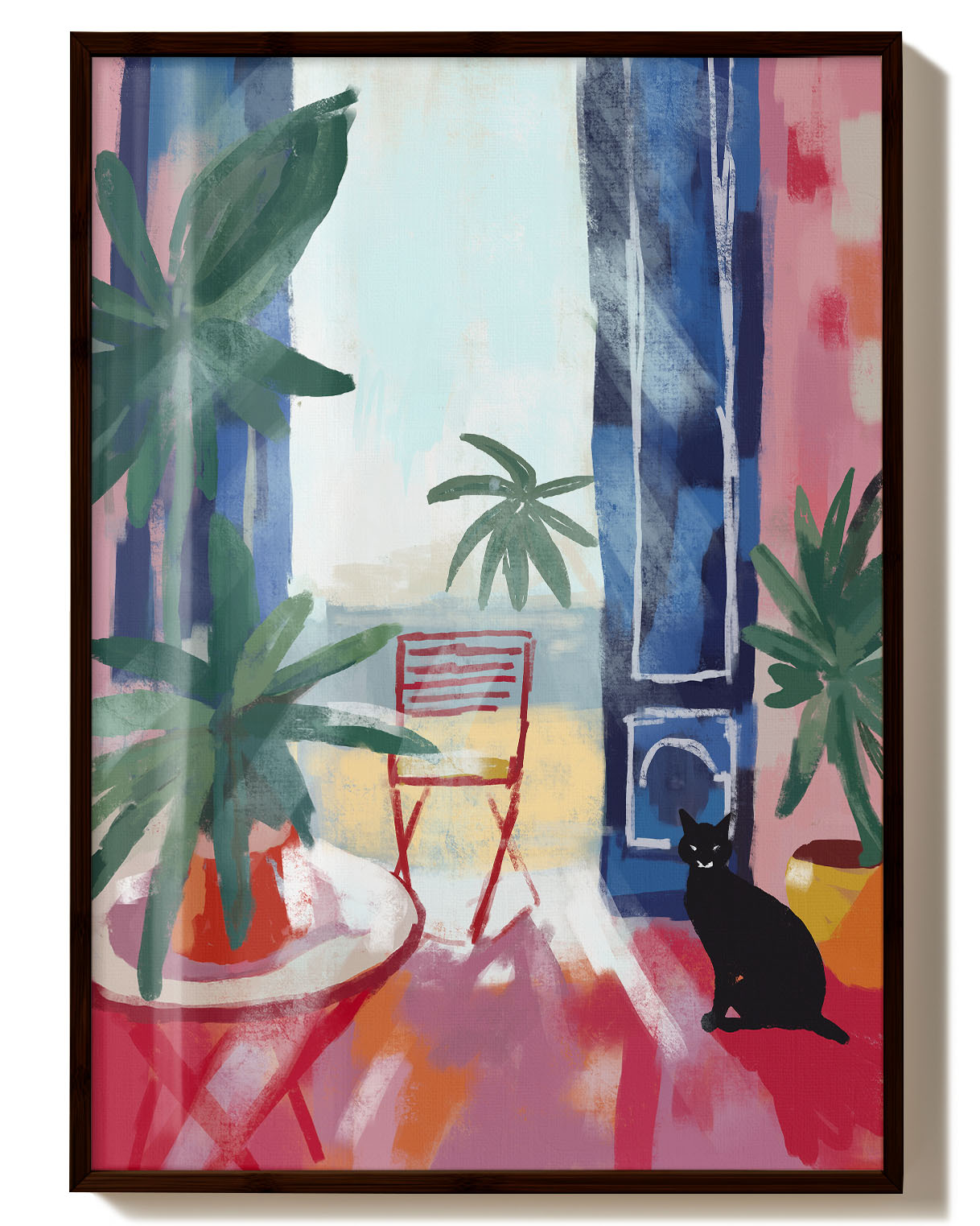 The Cat Owns This Place | Modernes Kunstposter