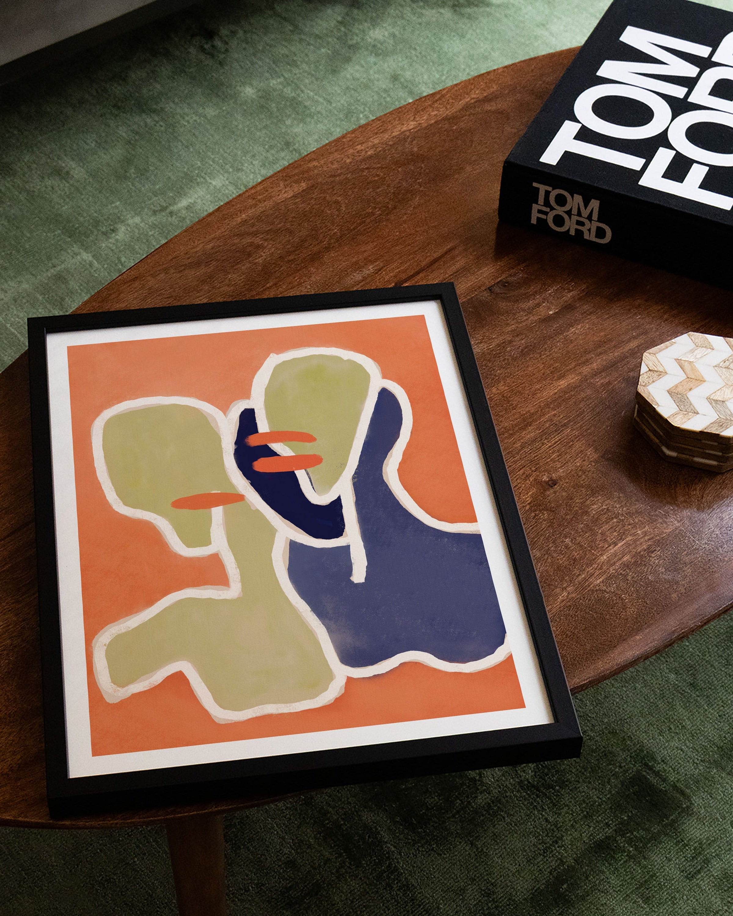 Siblings Poster – FineArt Wandbild, moderne Kunst & Fine Art Print von Spawnd, handgefertigt & Made in Germany