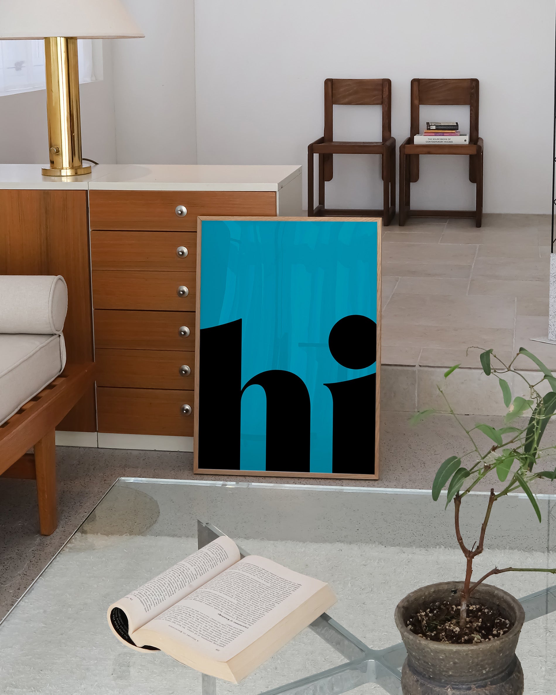 Hi Poster – FineArt Wandbild, moderne Kunst & Fine Art Print von Spawnd, handgefertigt & Made in Germany