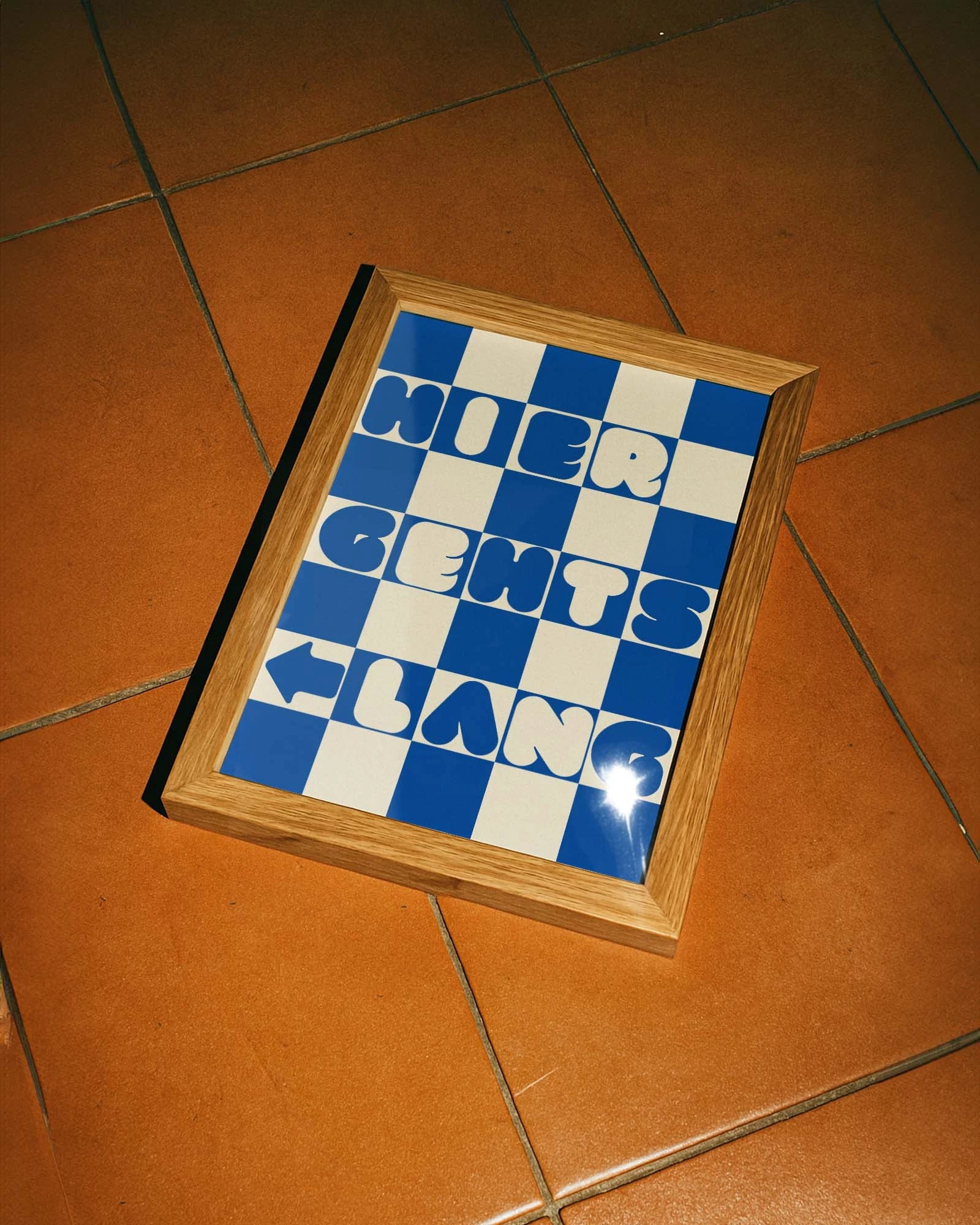 Hier gehts lang Poster – FineArt Wandbild, moderne Kunst & Fine Art Print von Spawnd, handgefertigt & Made in Germany