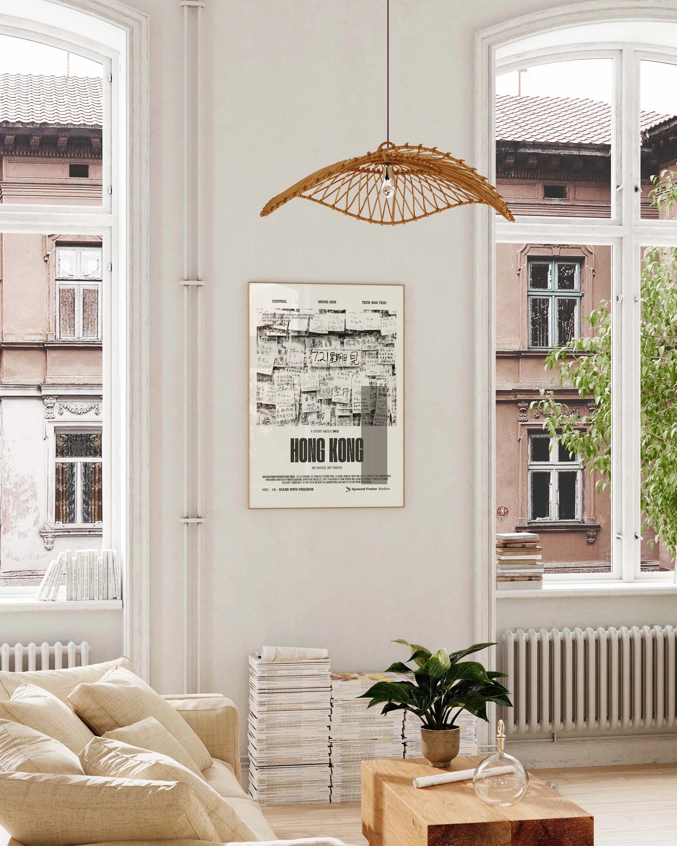 Hong Kong Poster – FineArt Wandbild, moderne Kunst & Fine Art Print von Spawnd, handgefertigt & Made in Germany