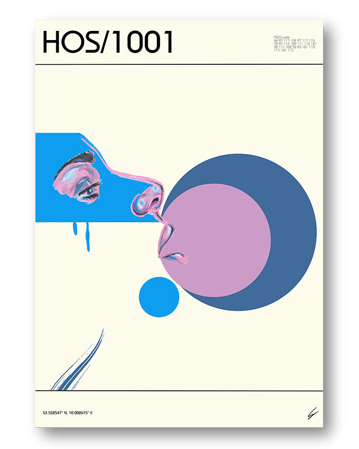 HOS/1001 Poster – FineArt Wandbild, moderne Kunst & Fine Art Print von Spawnd, handgefertigt & Made in Germany