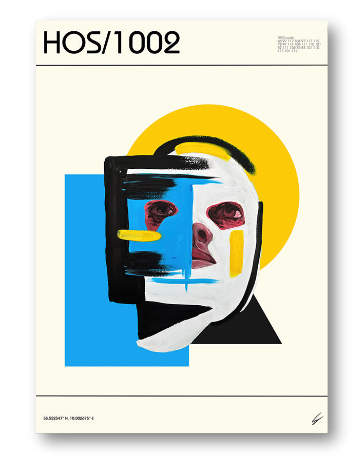 HOS/1002 Poster – FineArt Wandbild, moderne Kunst & Fine Art Print von Spawnd, handgefertigt & Made in Germany
