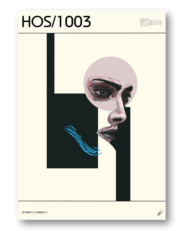 HOS/1003 Poster – FineArt Wandbild, moderne Kunst & Fine Art Print von Spawnd, handgefertigt & Made in Germany