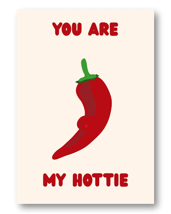 Hottie Poster – FineArt Wandbild, moderne Kunst & Fine Art Print von Spawnd, handgefertigt & Made in Germany